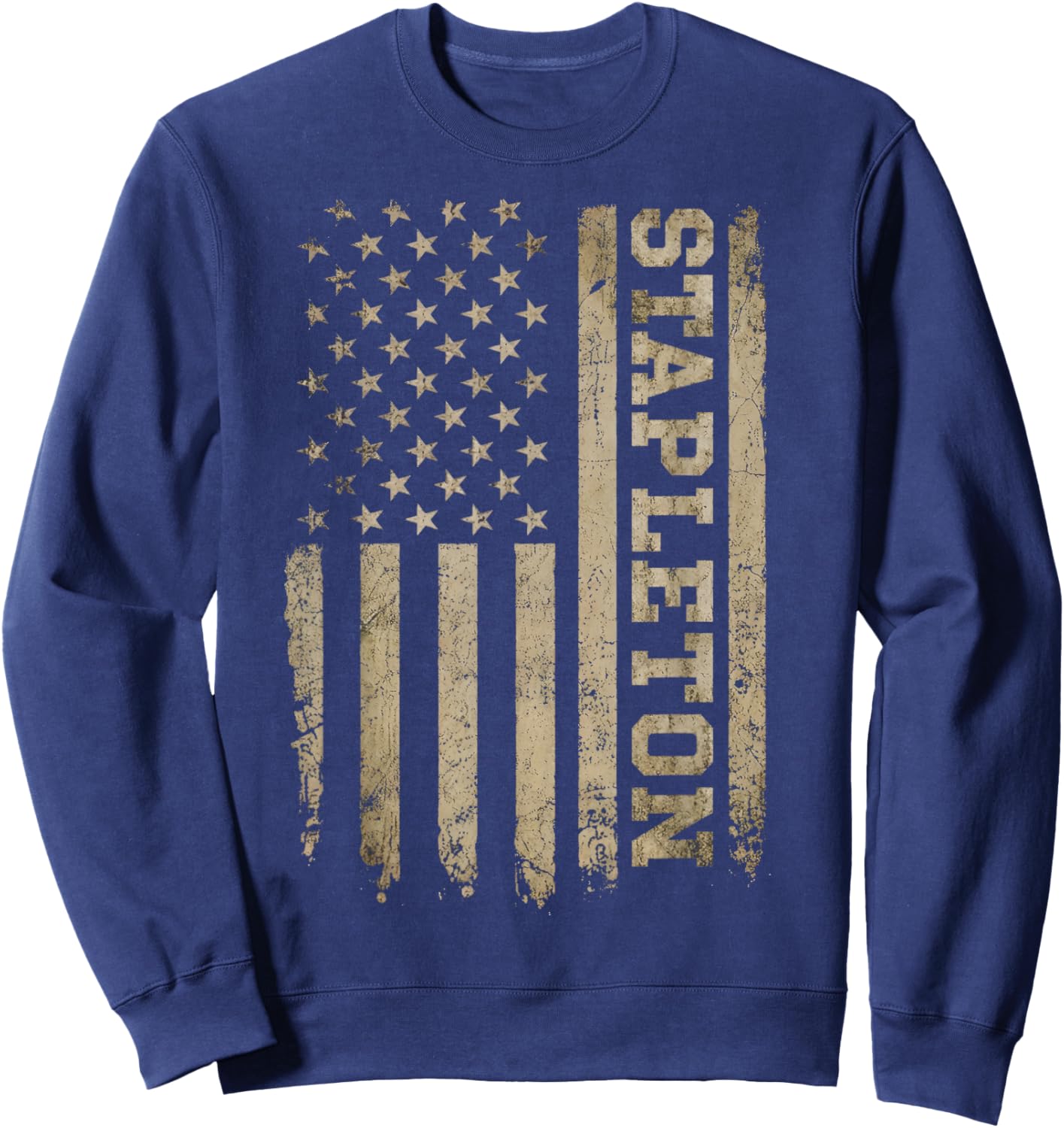 Vintage Stapleton Name Retro Classic Women Kids Sweatshirt - Sweatshirt | Navy
