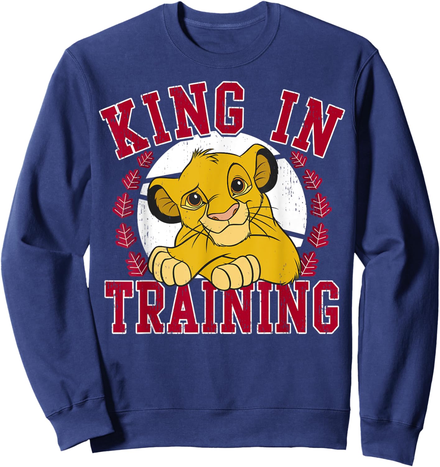 Disney The Lion King Simba King In Training Portrait Sweatshirt - Sweatshirt | Navy