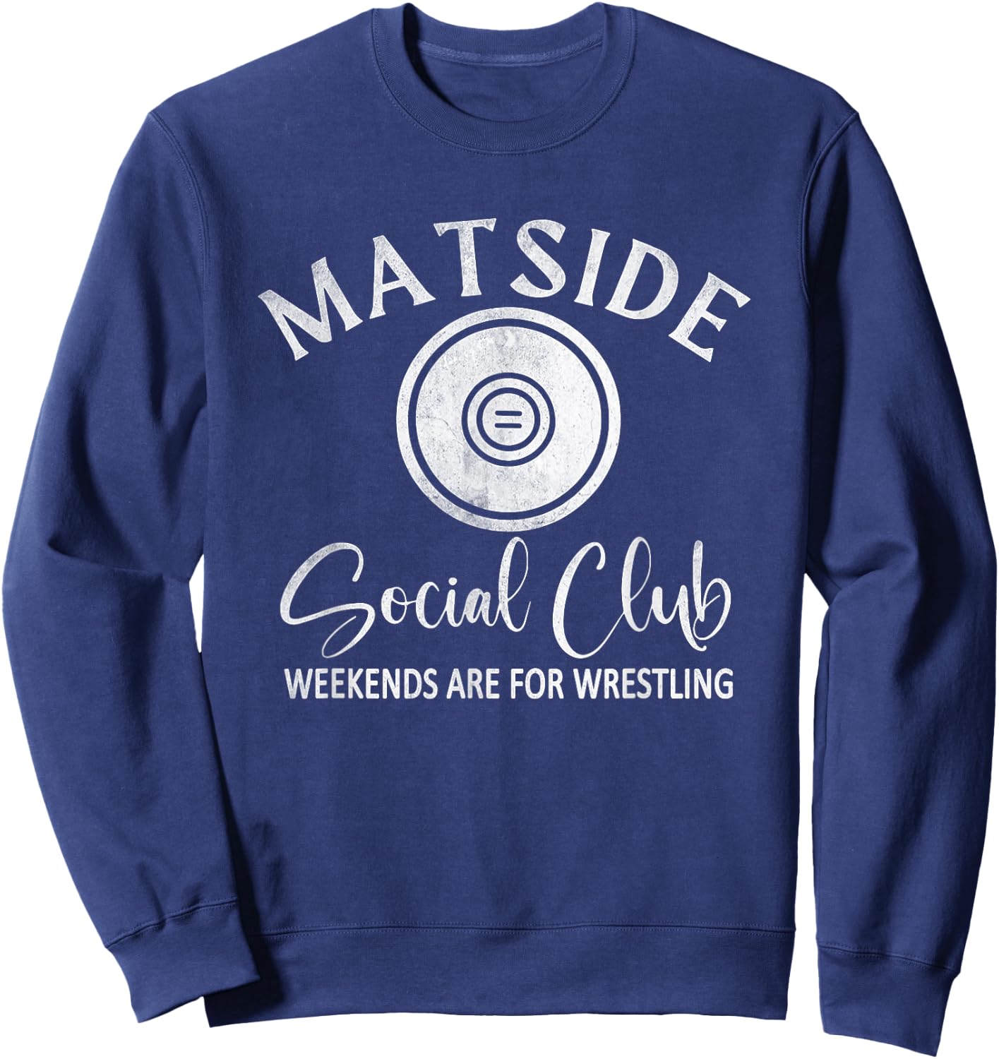 Matside Social Club Weekends Are For Wrestling, Sports Mom Sweatshirt - Sweatshirt | Navy