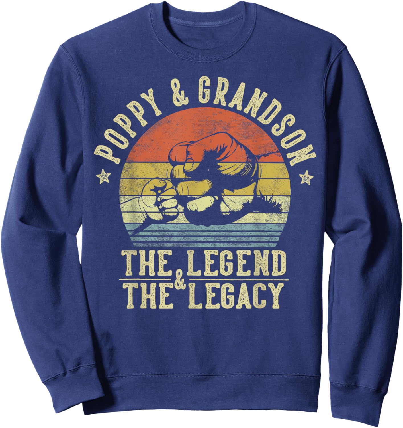 Poppy and Grandson The Legend And The Legacy Gifts Poppy Sweatshirt - Sweatshirt | Navy