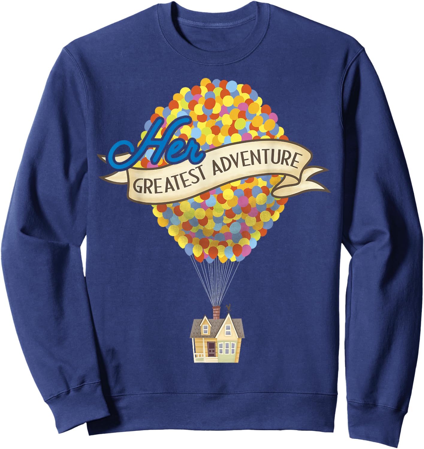 Disney Pixar Up Her Greatest Adventure House Graphic Sweatshirt - Sweatshirt | Navy