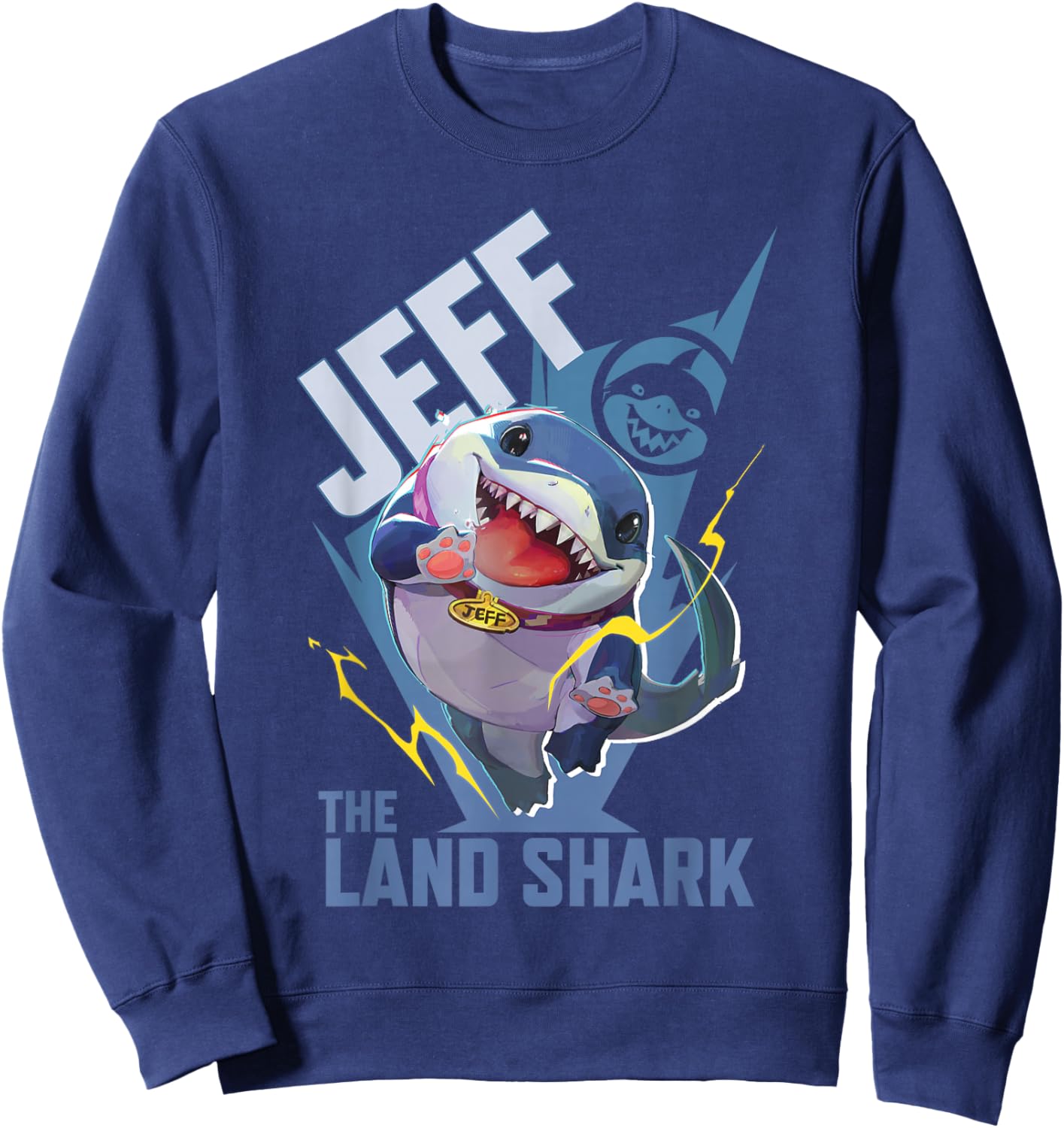Marvel Rivals Gamerverse PVP Super Hero Jeff the Land Shark Sweatshirt - Sweatshirt | Navy