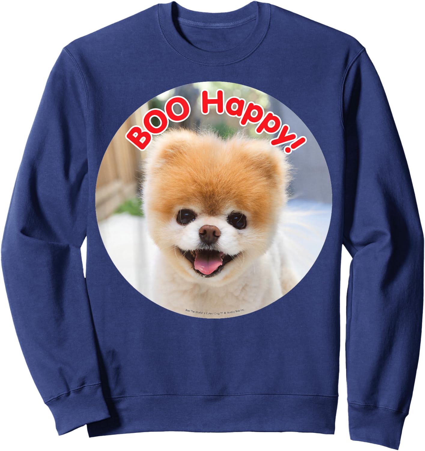 Boo The Worlds Cutest Dog - , , Kids 6755L Sweatshirt - Sweatshirt | Navy
