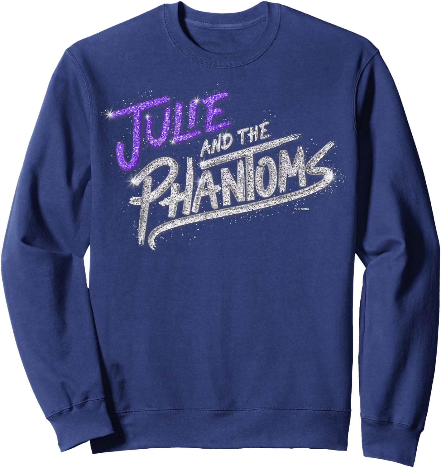Julie And The Phantoms Stacked Logo Sweatshirt - Sweatshirt | Navy