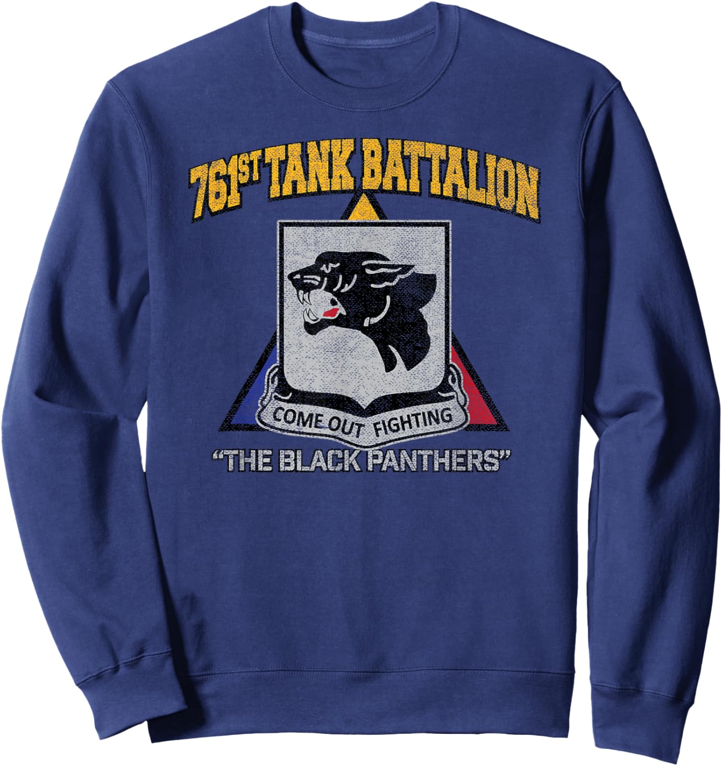 American Marauder: 761st Tank Battalion WWII Black Panthers Sweatshirt - Sweatshirt | Navy