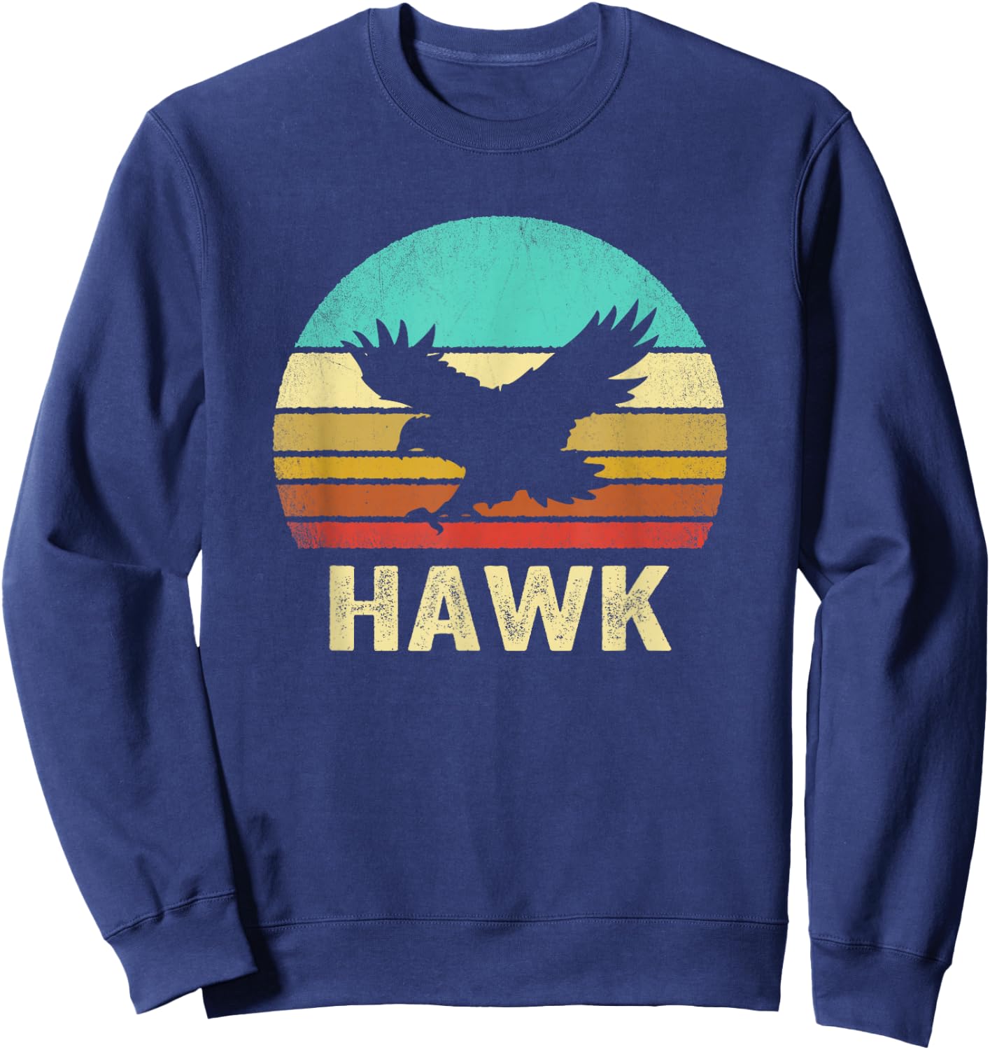Vintage Hawk Shirt Sunset Sweatshirt - Sweatshirt | Navy