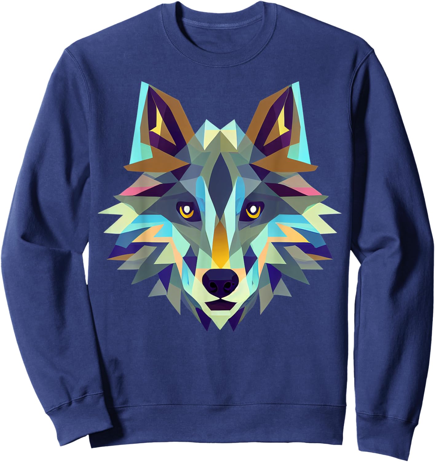 Wolf Animal for Wolf lovers Wolf Art Canis lupus wolfdog Men Women Kids Sweatshirt - Sweatshirt | Navy