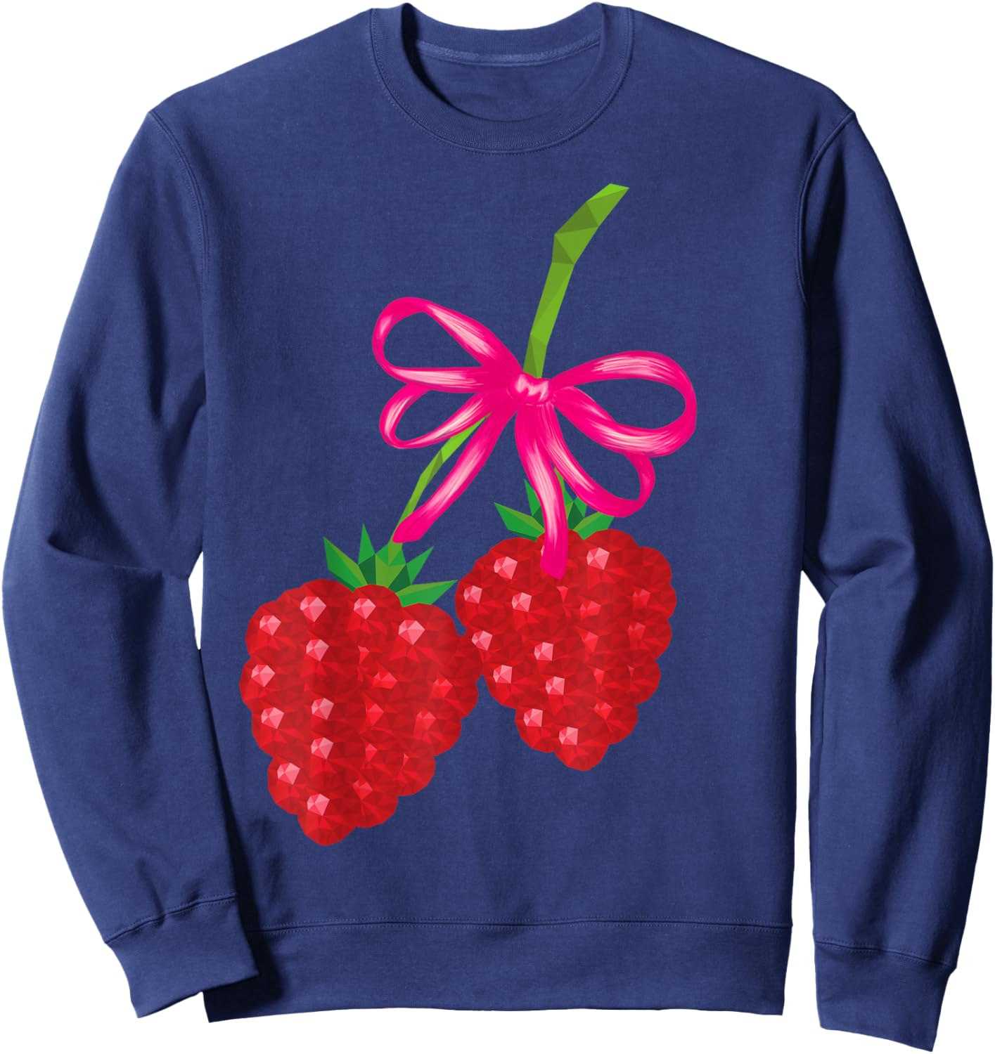 Bows with raspberrys Cute Sweatshirt - Sweatshirt | Navy