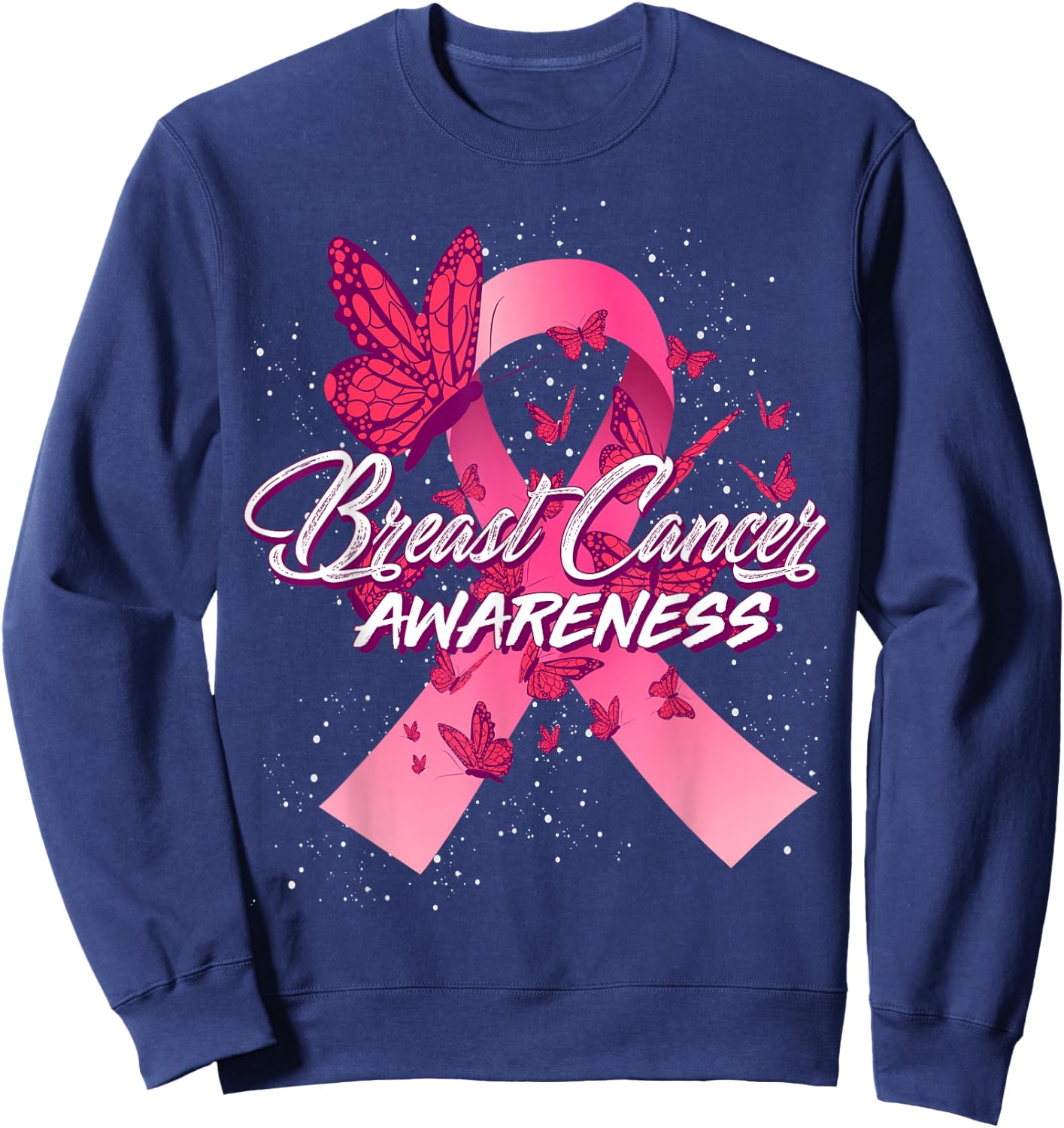Breast Cancer Awareness Sweatshirt - Sweatshirt | Navy