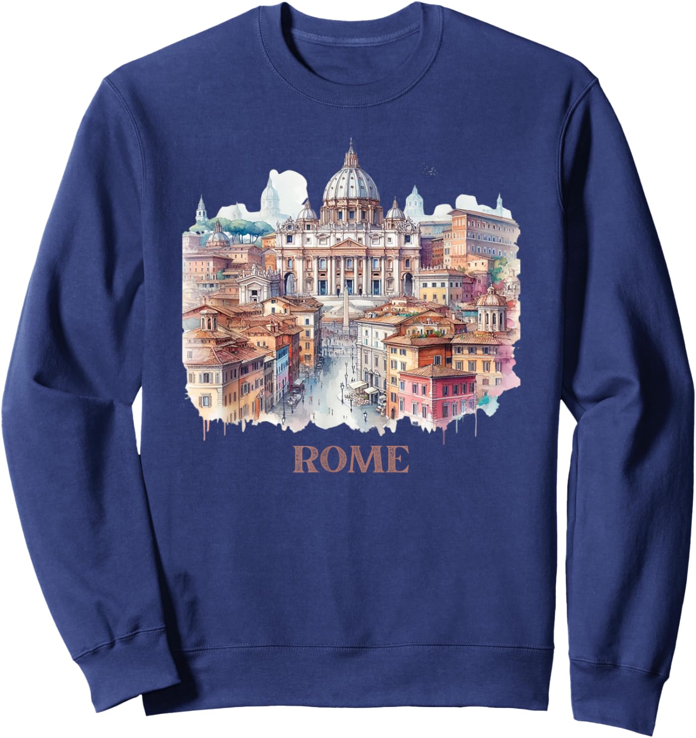 Retro Vintage Rom Italien Roma Italia Souvenir Sweatshirt - Sweatshirt | Navy