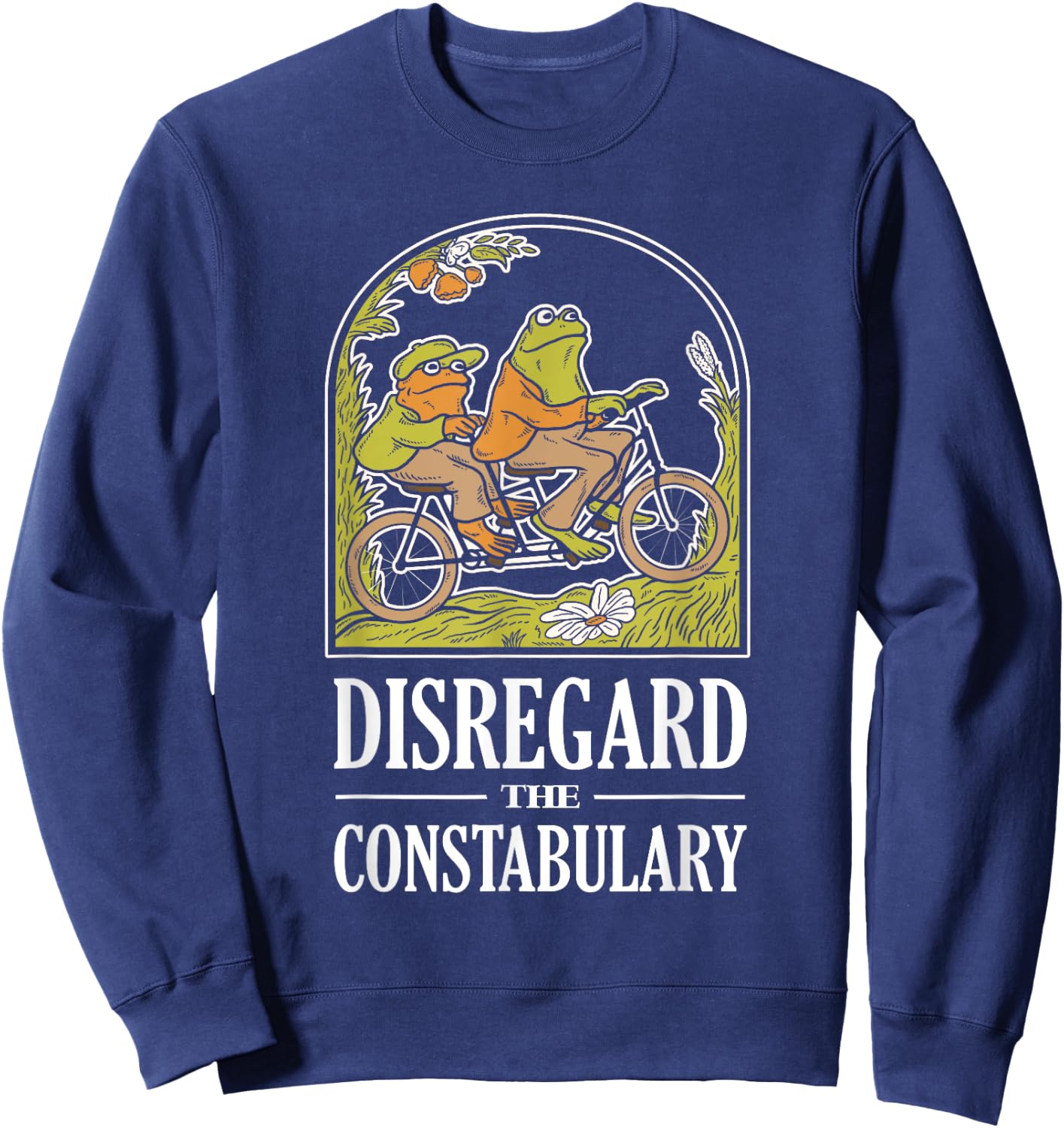 Disregard The Constabulary - Funny Frog Meme Police Sweatshirt - Sweatshirt | Navy