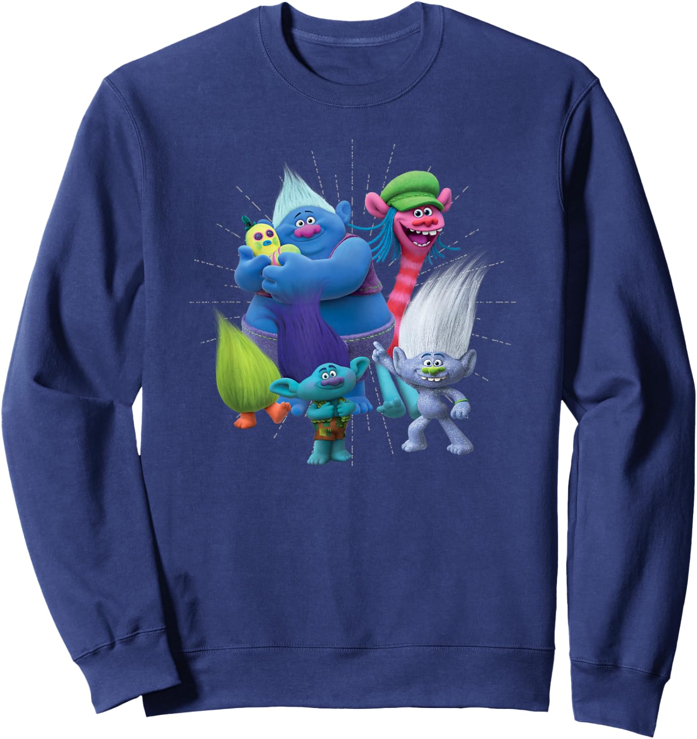 DreamWorks Trolls Happy Group Sweatshirt - Sweatshirt | Navy