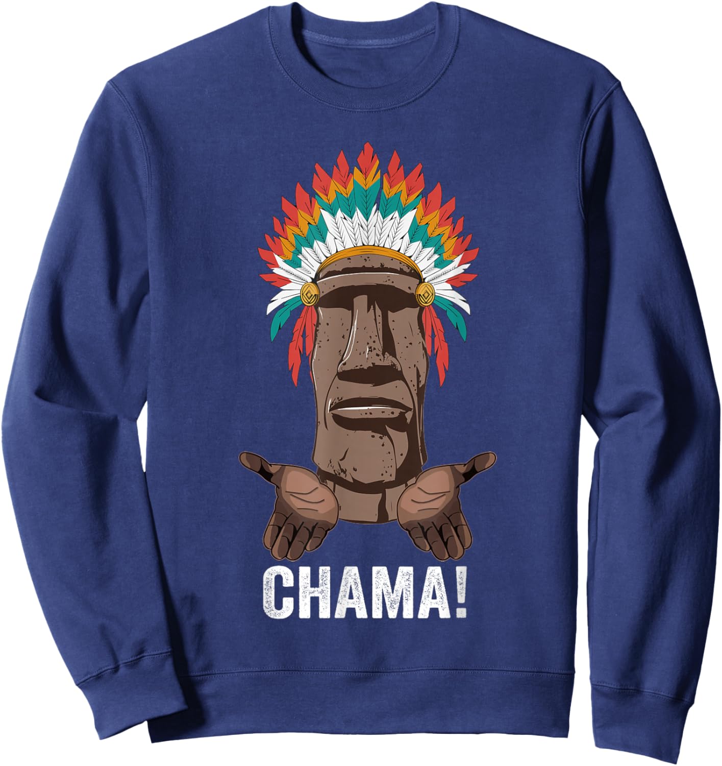 Chama Paotan MMA Fan JJB Boxing Muay Thai Kickboxing Sweatshirt - Sweatshirt | Navy