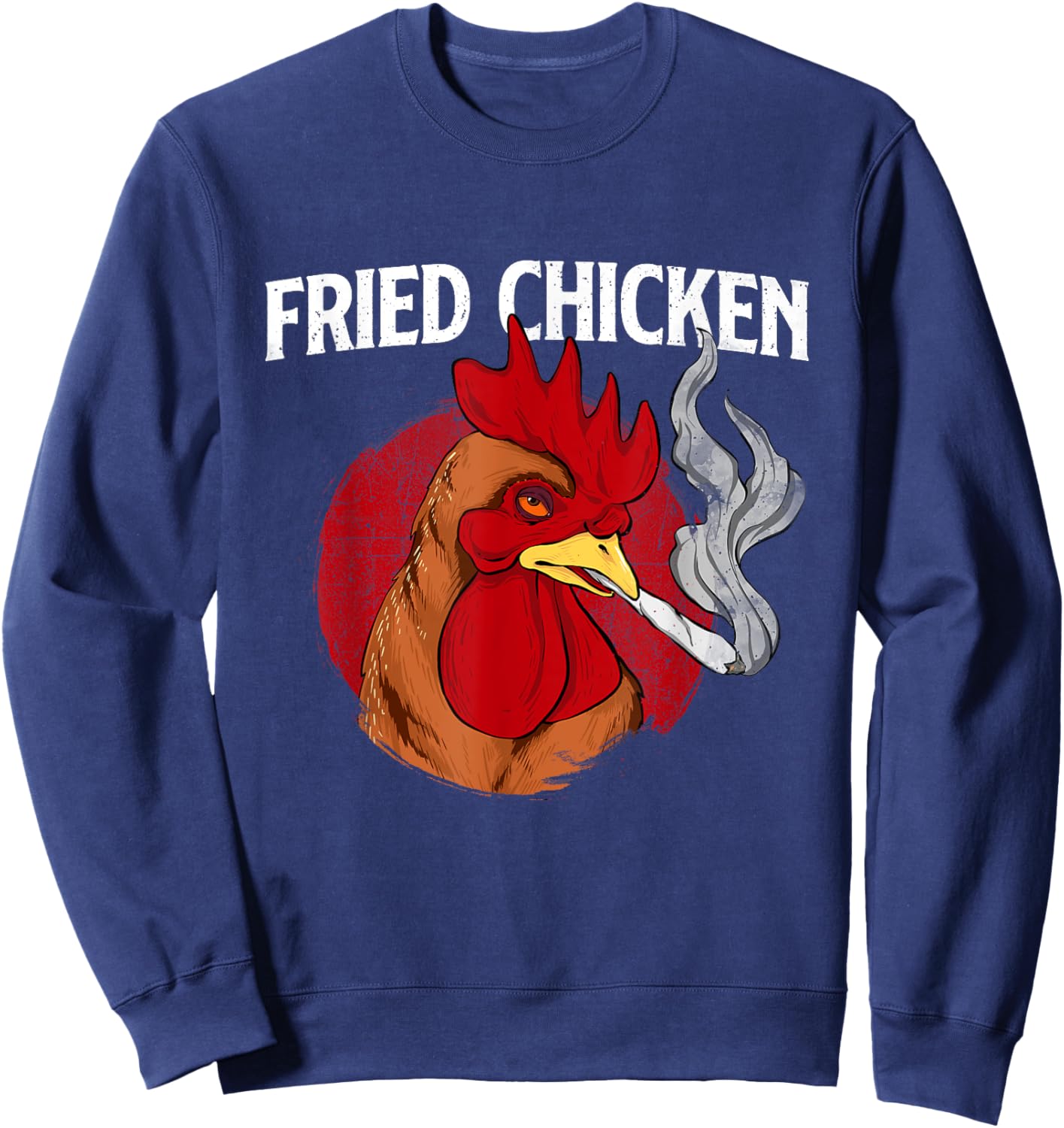 Fried Chicken - Gangster Chickens Farm Owner Farmyard Farmer Sweatshirt - Sweatshirt | Navy