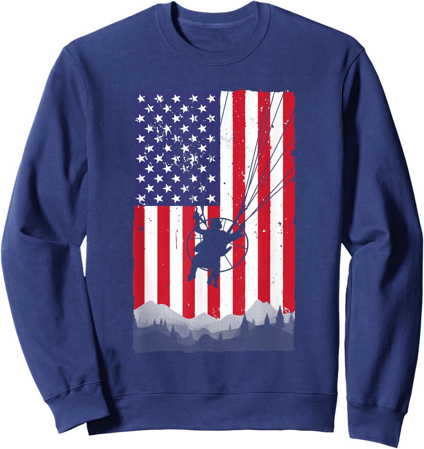 Cool Paramotor Art Women Paragliding Lover Paramotor Sweatshirt - Sweatshirt | Navy