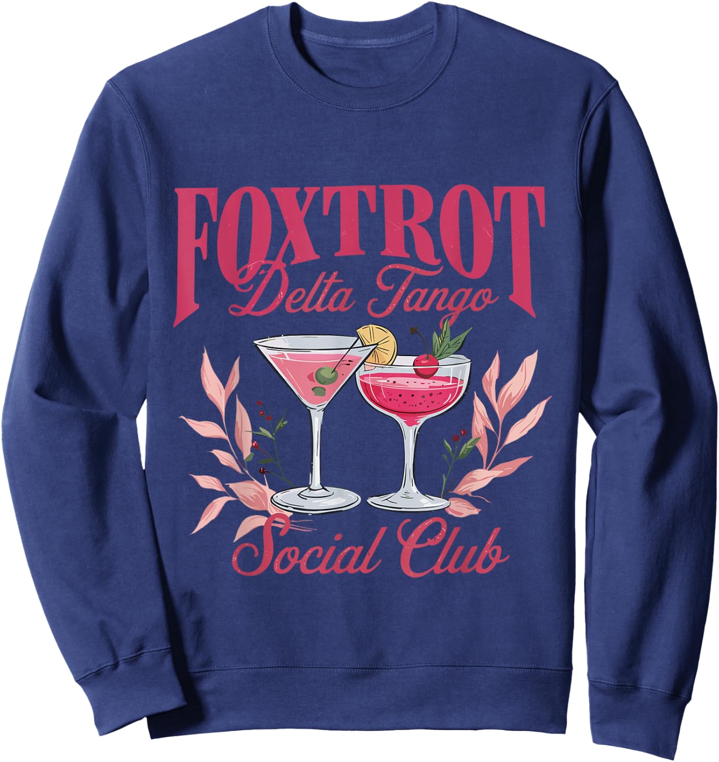 Foxtrot Delta Tango Social Club Sweatshirt - Sweatshirt | Navy