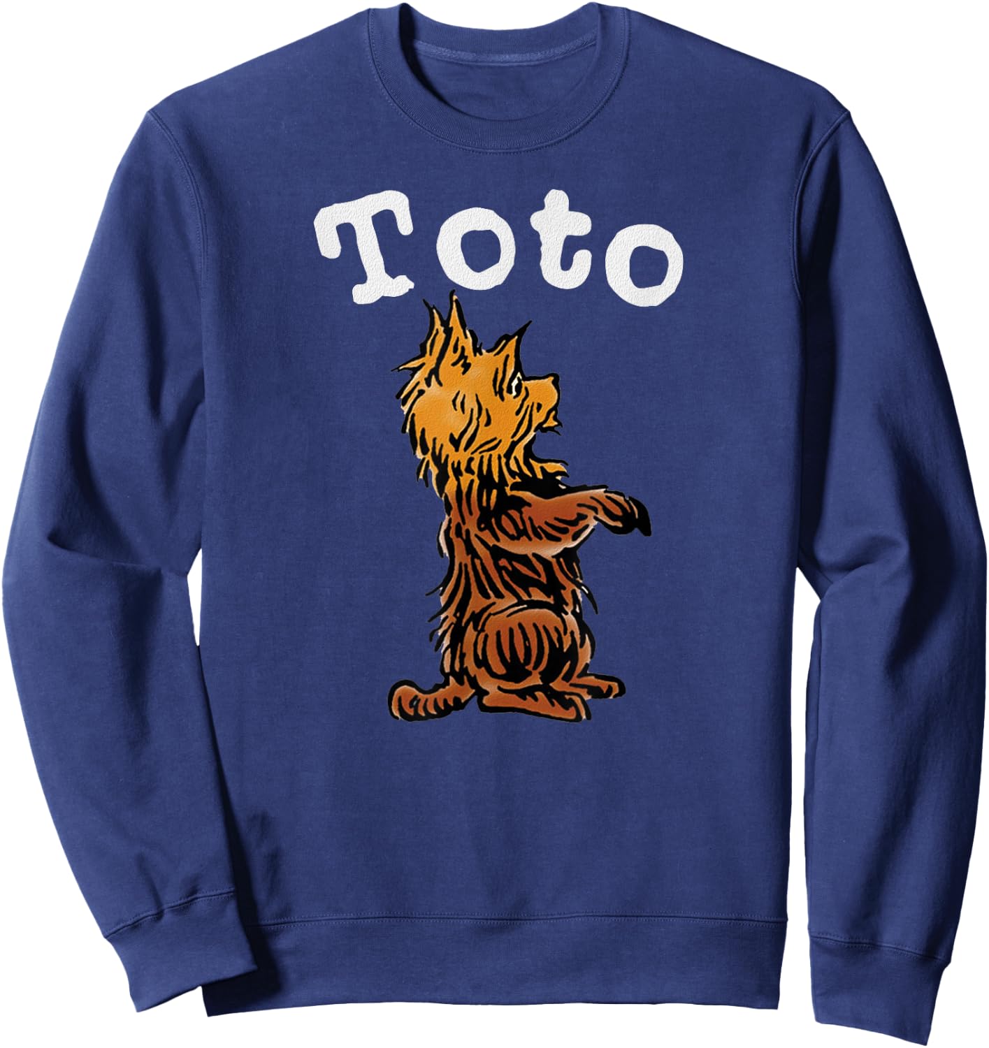 Vintage Toto The Dog Shirt Art - Toto The Wizard of OZ Toto Sweatshirt - Sweatshirt | Navy