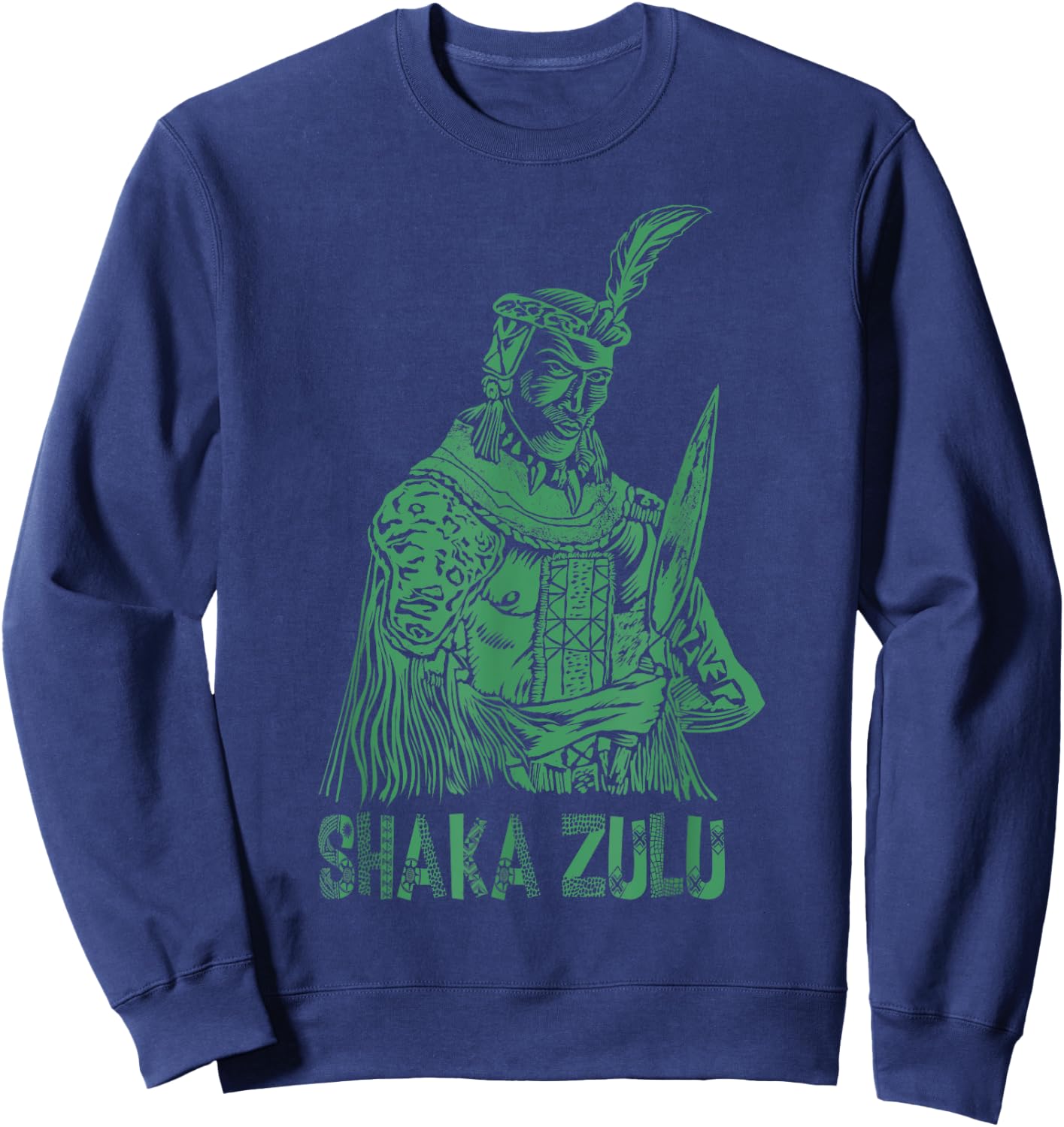 Cool Shaka Zulu African King Pride Funny Gift Women Sweatshirt - Sweatshirt | Navy