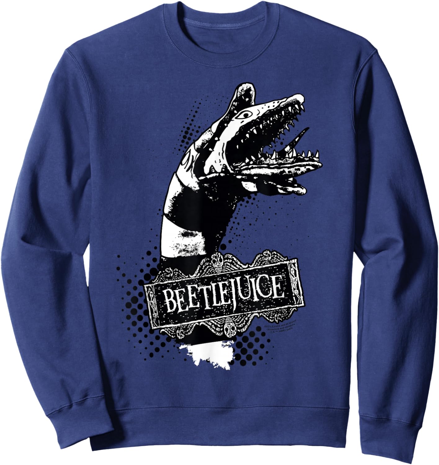 Beetlejuice Sandworm Sweatshirt - Sweatshirt | Navy