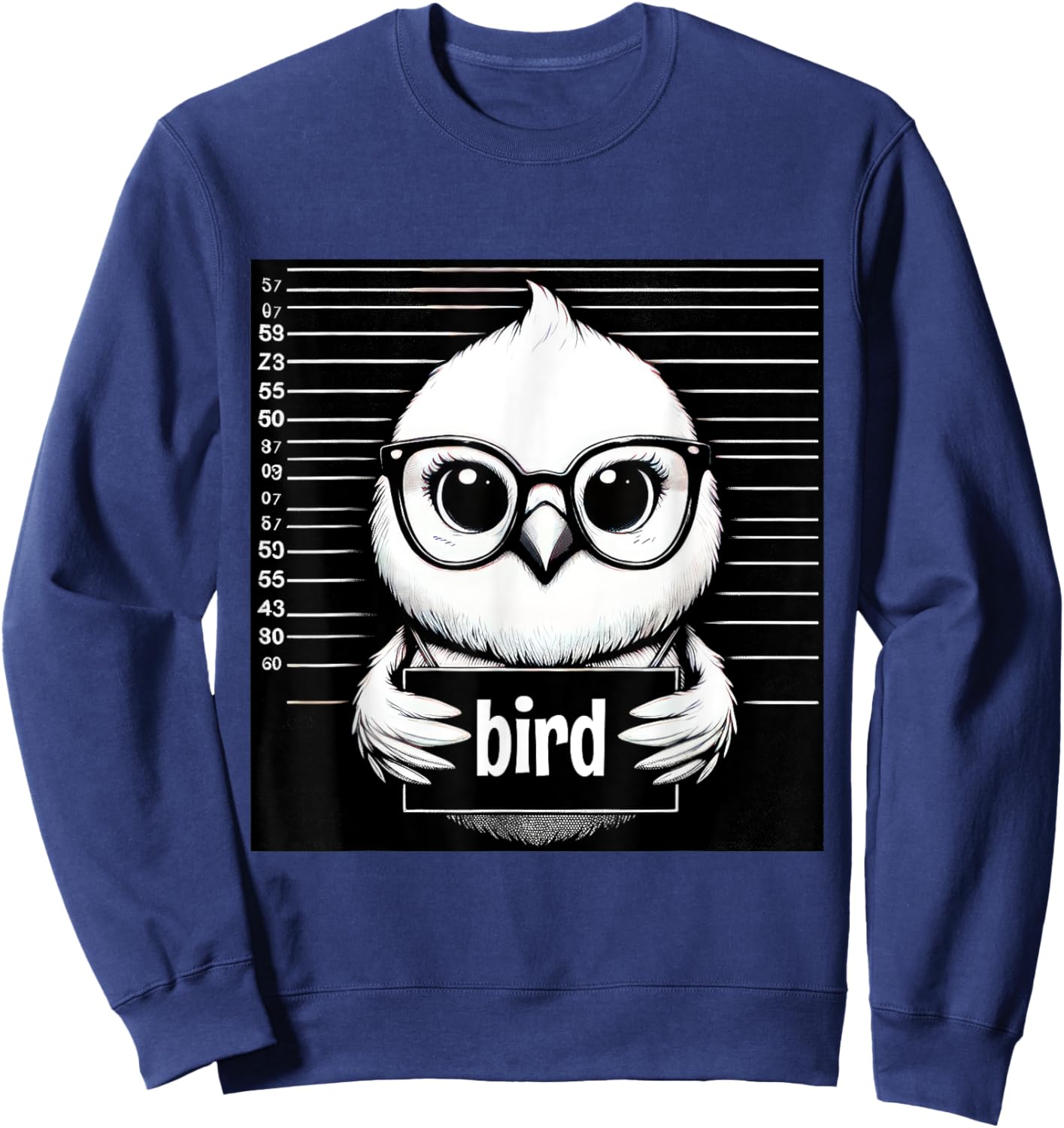 Bird Funny Wanted Bad Bird Prisoner Prison Jail Bird Lover Sweatshirt - Sweatshirt | Navy