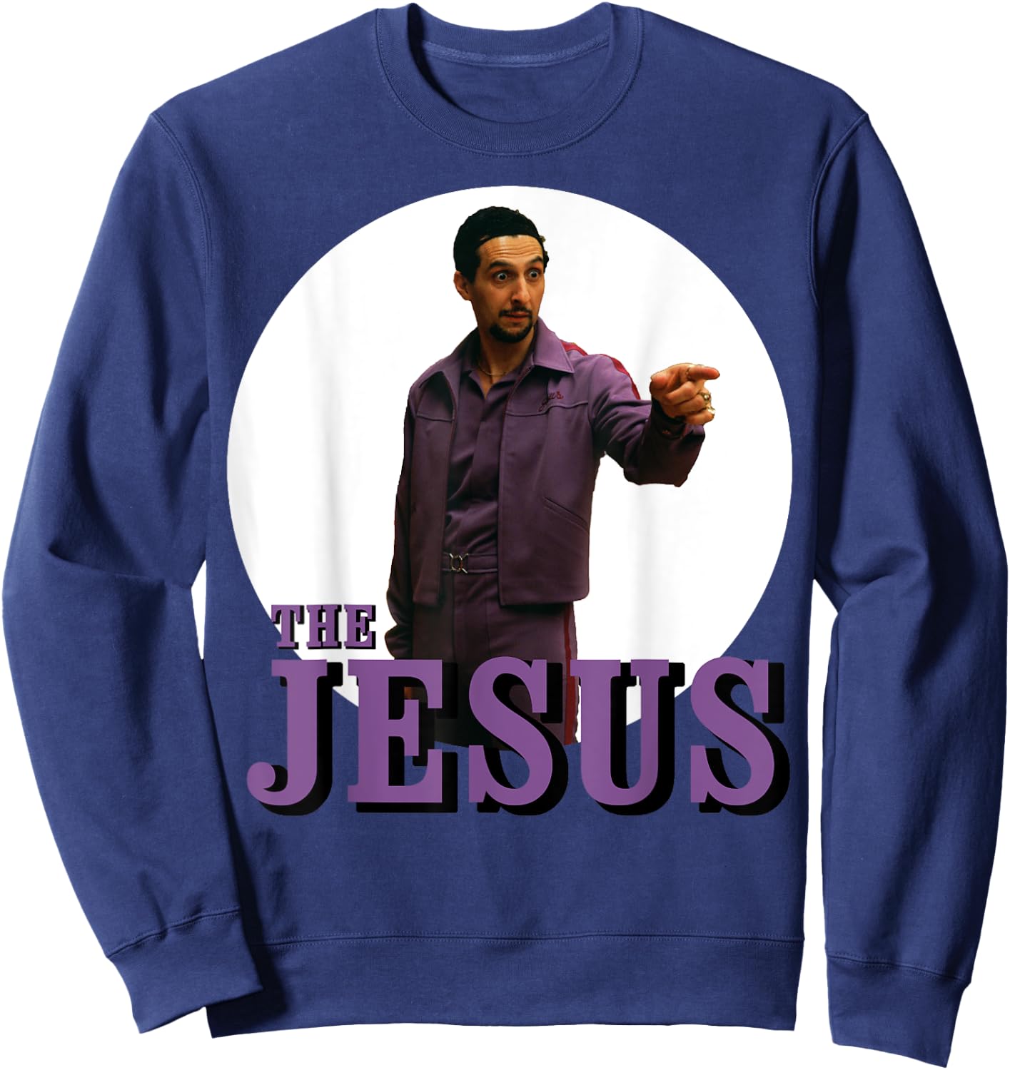 The Big Lebowski The Jesus Circle Logo Graphic Sweatshirt - Sweatshirt | Navy