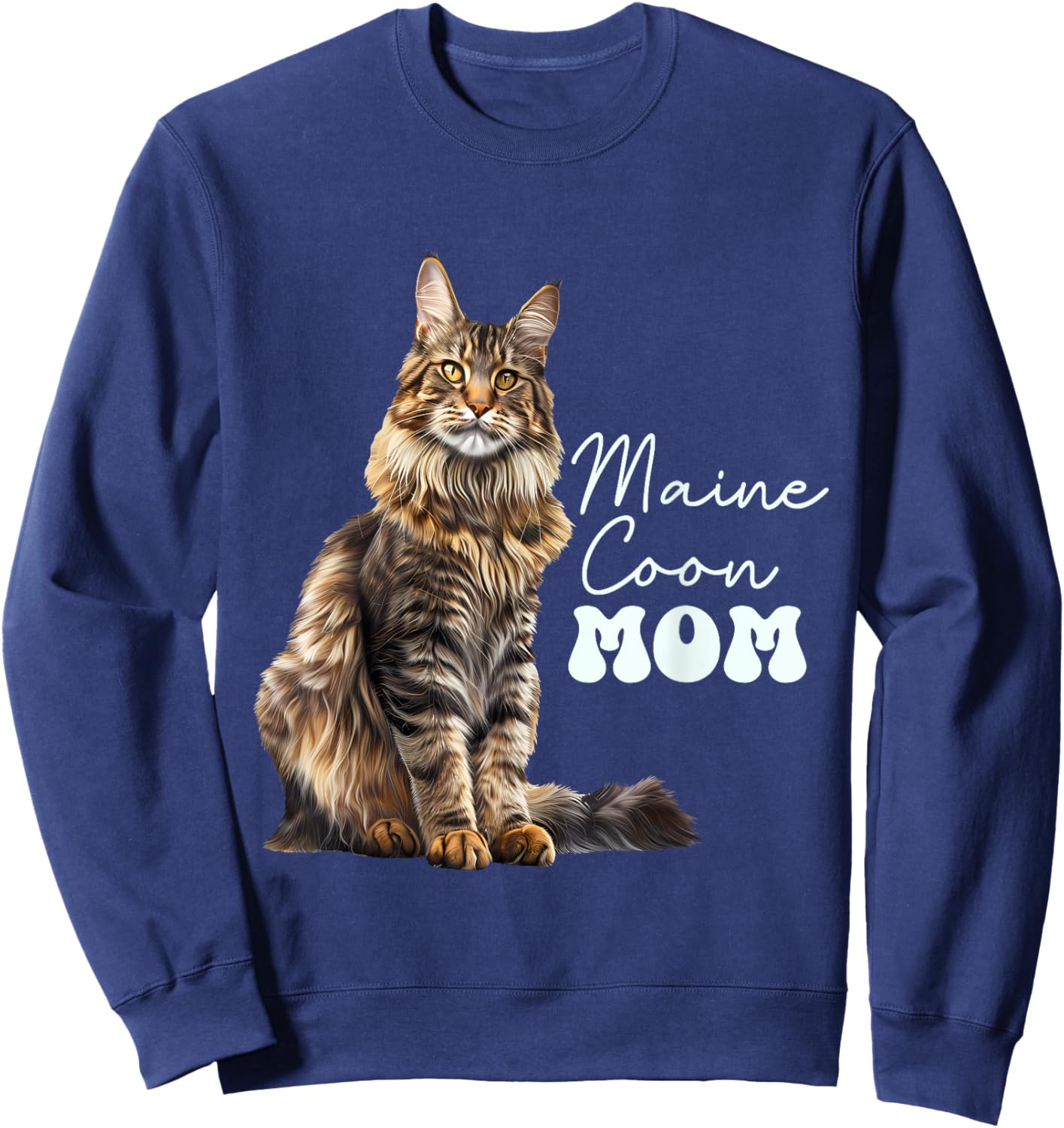 Maine coon Mom Sweatshirt - Sweatshirt | Navy