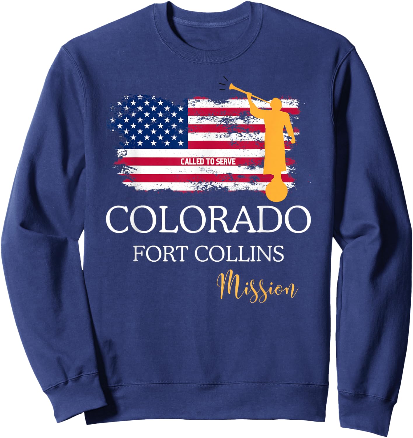 Colorado Fort Collins Mormon LDS Mission Missionary Missiona Sweatshirt - Sweatshirt | Navy