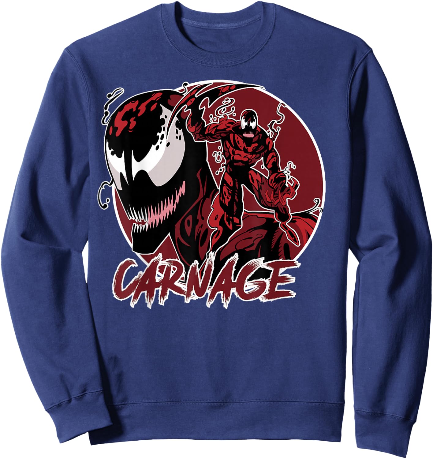 Marvel Carnage Circle Portrait Sweatshirt - Sweatshirt | Navy