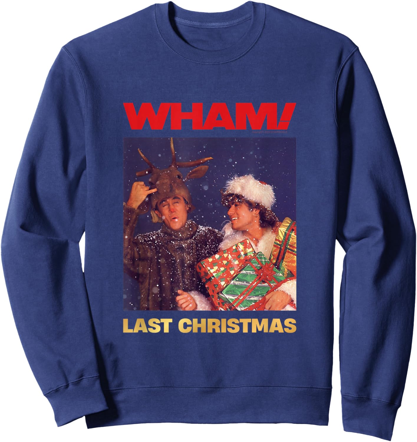 Wham! Amazon Exclusive Last Christmas Sweatshirt - Sweatshirt | Navy
