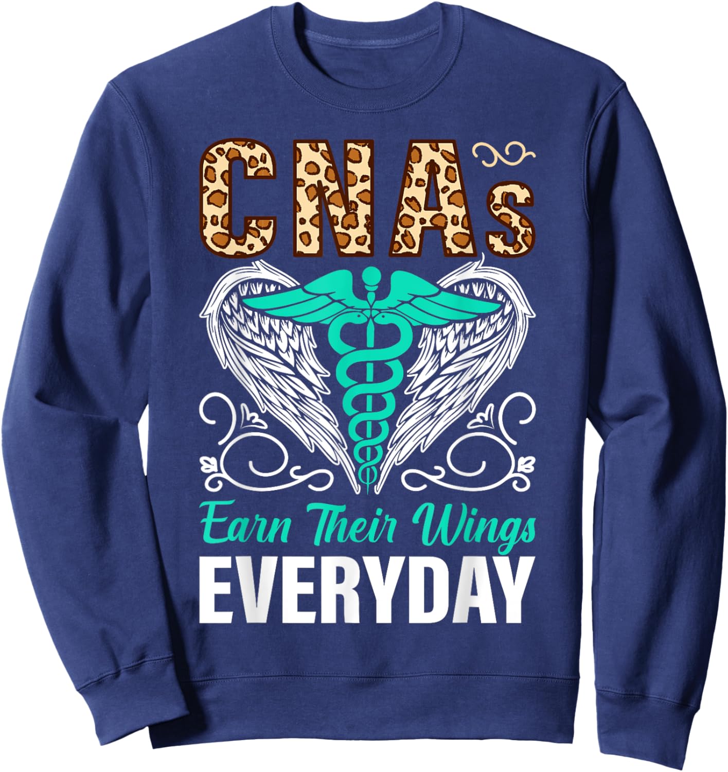 CNAs Earn Their Wings Everyday Sweatshirt - Sweatshirt | Navy
