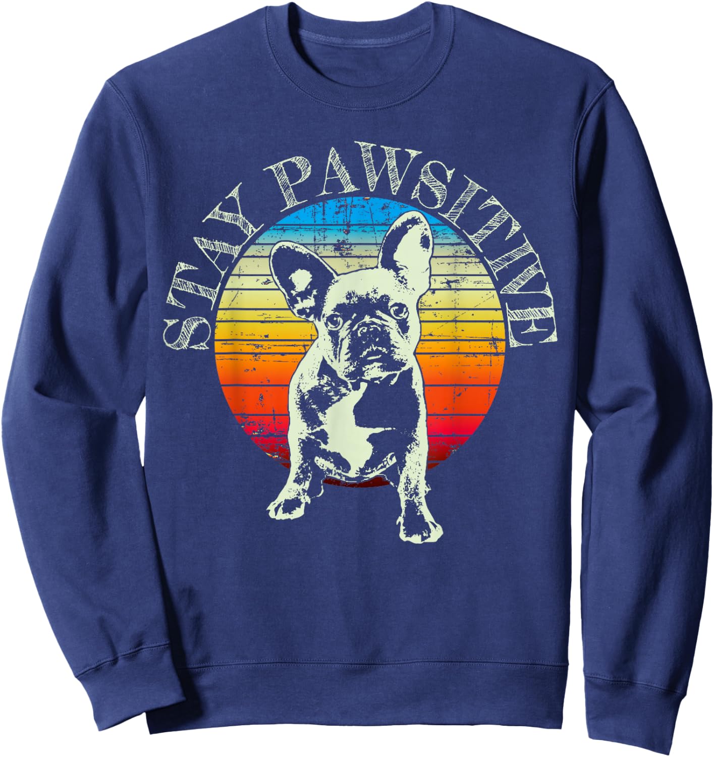 French Bulldog Frenchie Dog Sweatshirt - Sweatshirt | Navy