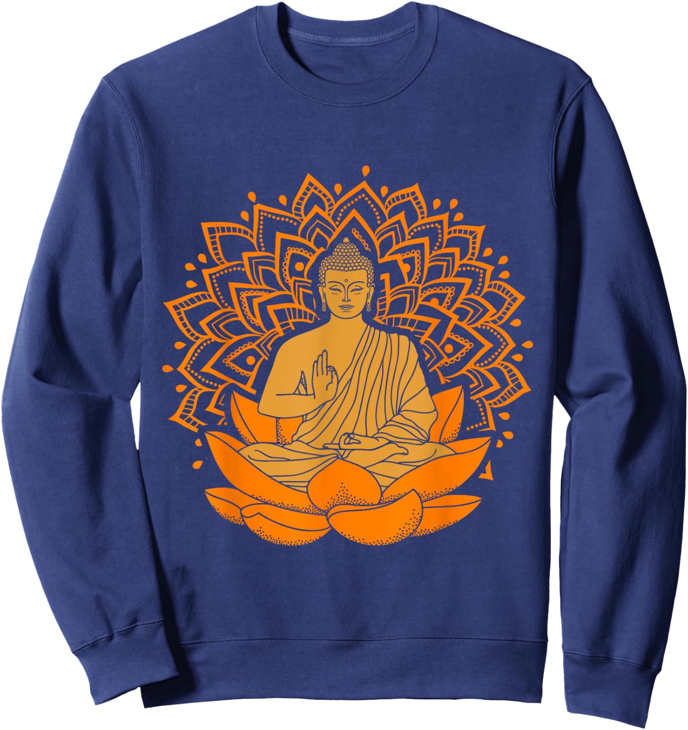 Buddha Inner Peace Relax and Let it Go T Shirt Sweatshirt - Sweatshirt | Navy