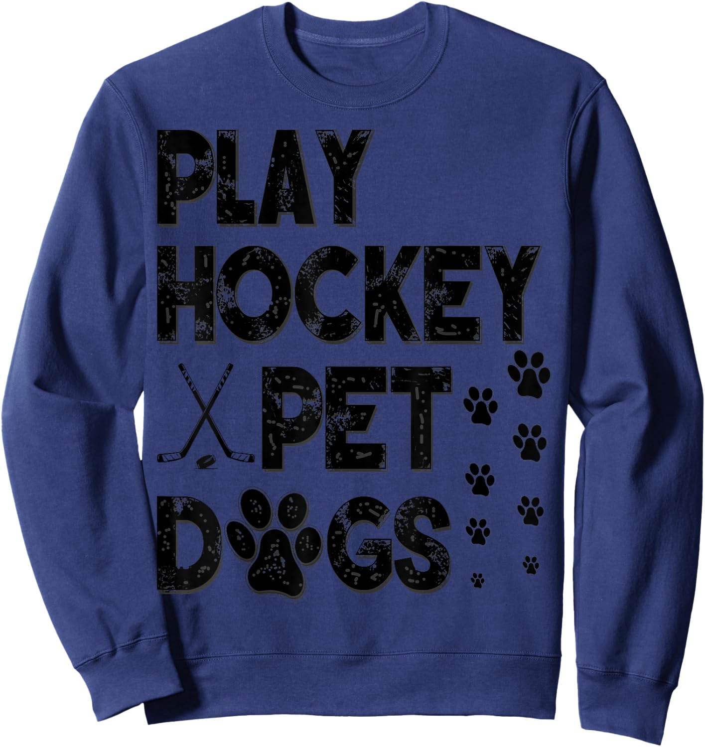 Play Hockey Pet Dogs Sweatshirt - Sweatshirt | Navy
