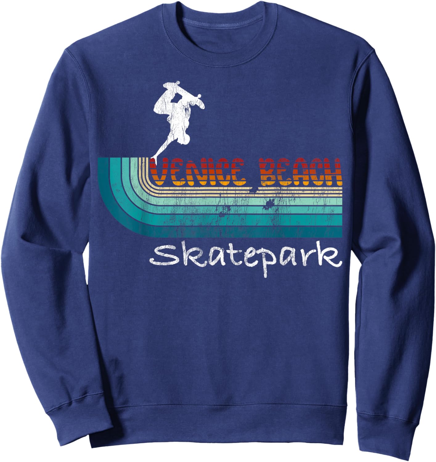 Venice Beach California Skatepark, Skateboard Sweatshirt - Sweatshirt | Navy