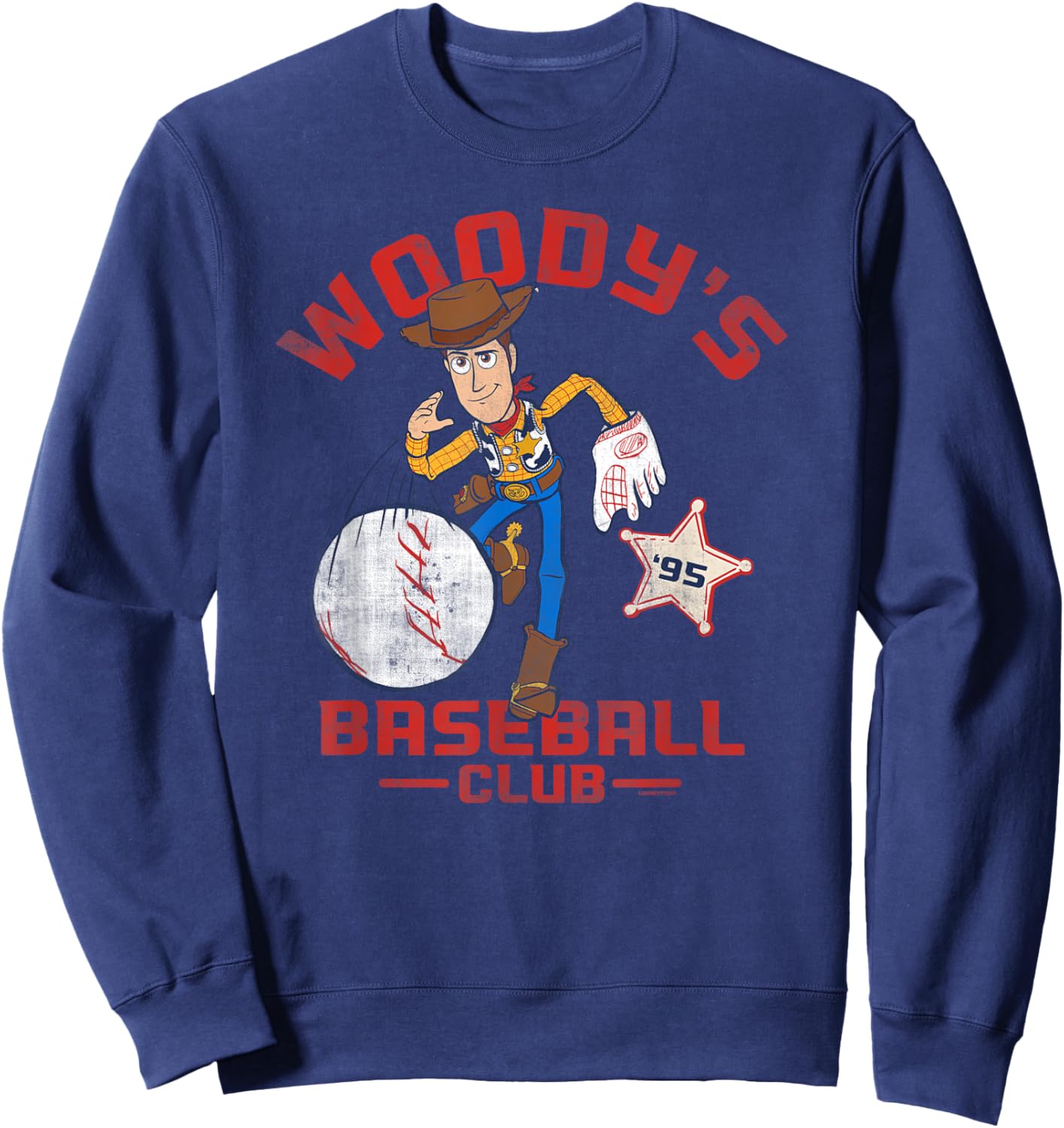 Disney and Pixar's Toy Story Woody's Baseball Club 95 Sports Sweatshirt - Sweatshirt | Navy