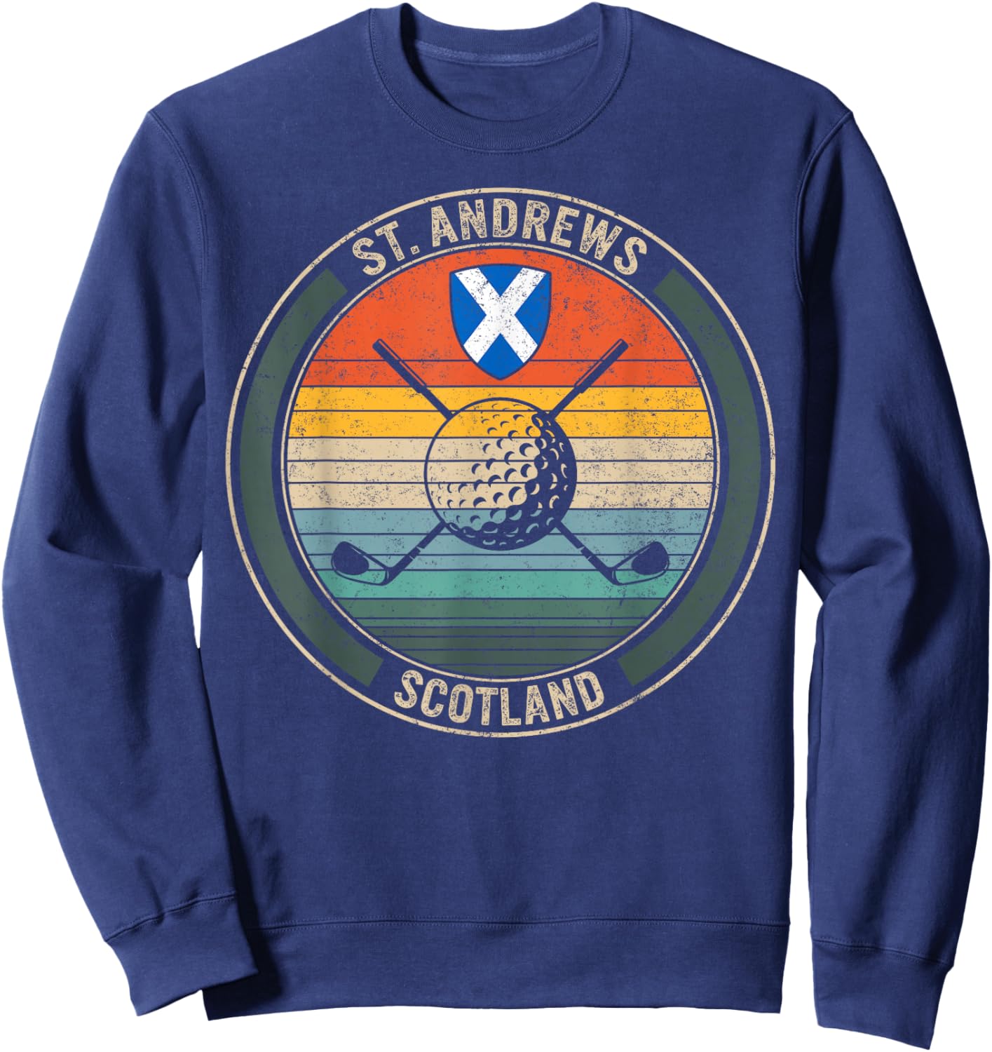 Golf St Andrews Scotland Golf Lover Gift Ideas, Golf Player Sweatshirt - Sweatshirt | Navy