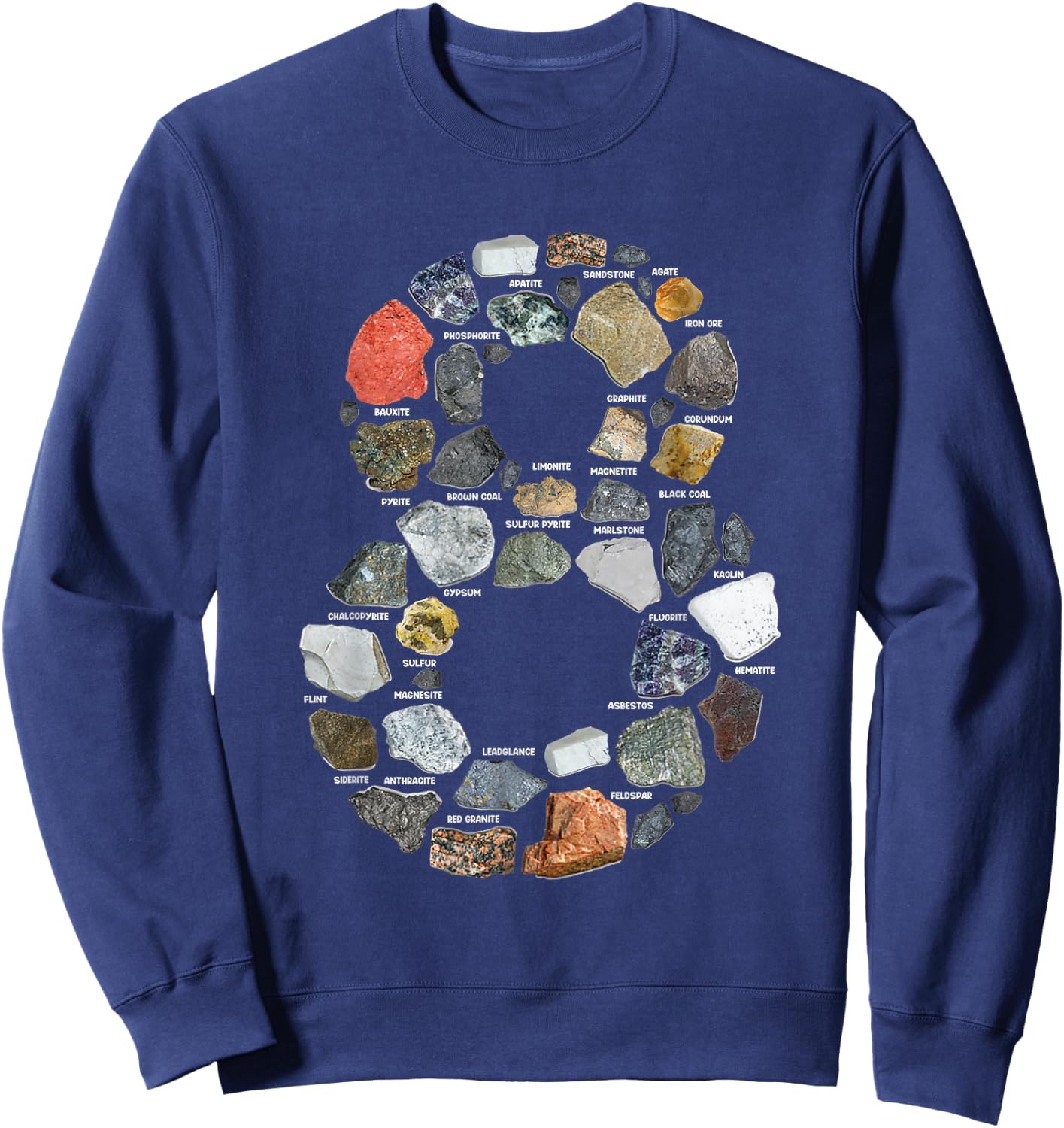 Geology 8 years Old Rock Collecting 8th Birthday Sweatshirt - Sweatshirt | Navy