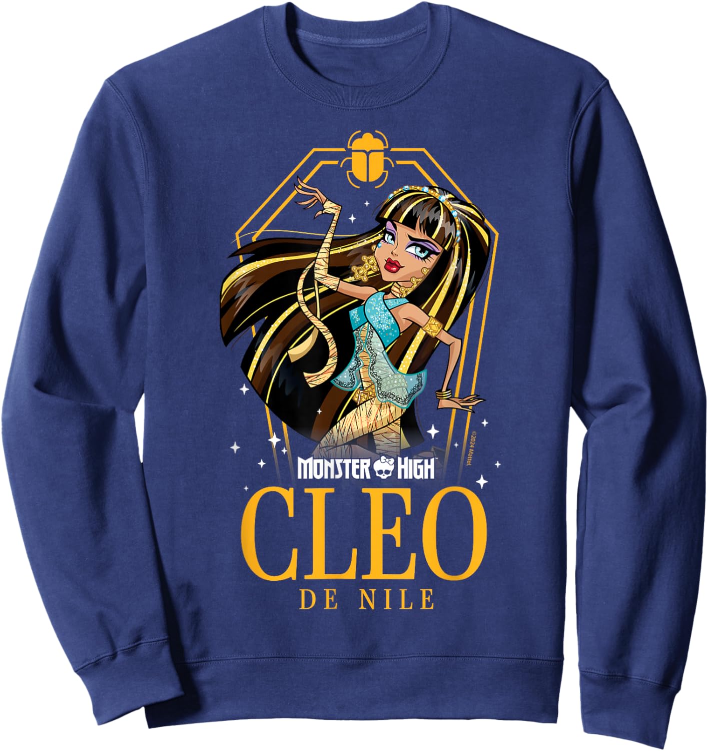 Monster High - Cleo De Nile Coffin And Scarab Sweatshirt - Sweatshirt | Navy
