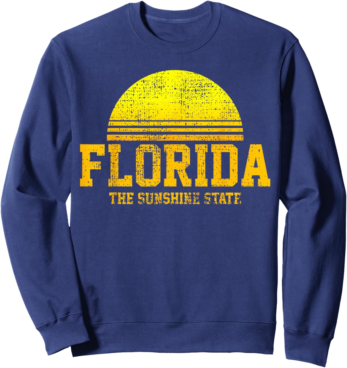 Florida Vintage Retro The USA US State Gift Sweatshirt - Sweatshirt | Navy