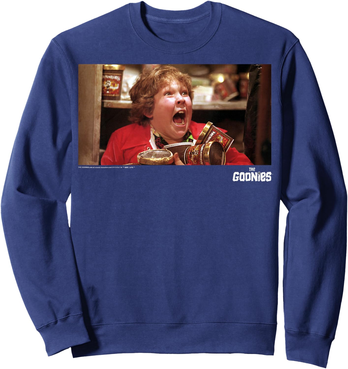 The Goonies Chunk Snack Time Portrait Sweatshirt - Sweatshirt | Navy