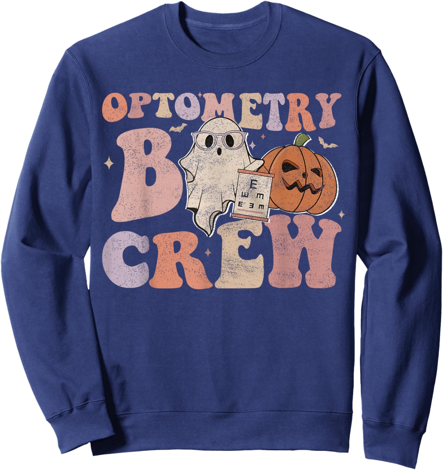 Optometry Boo Crew Halloween Halloween Optometrist For Optom Sweatshirt - Sweatshirt | Navy