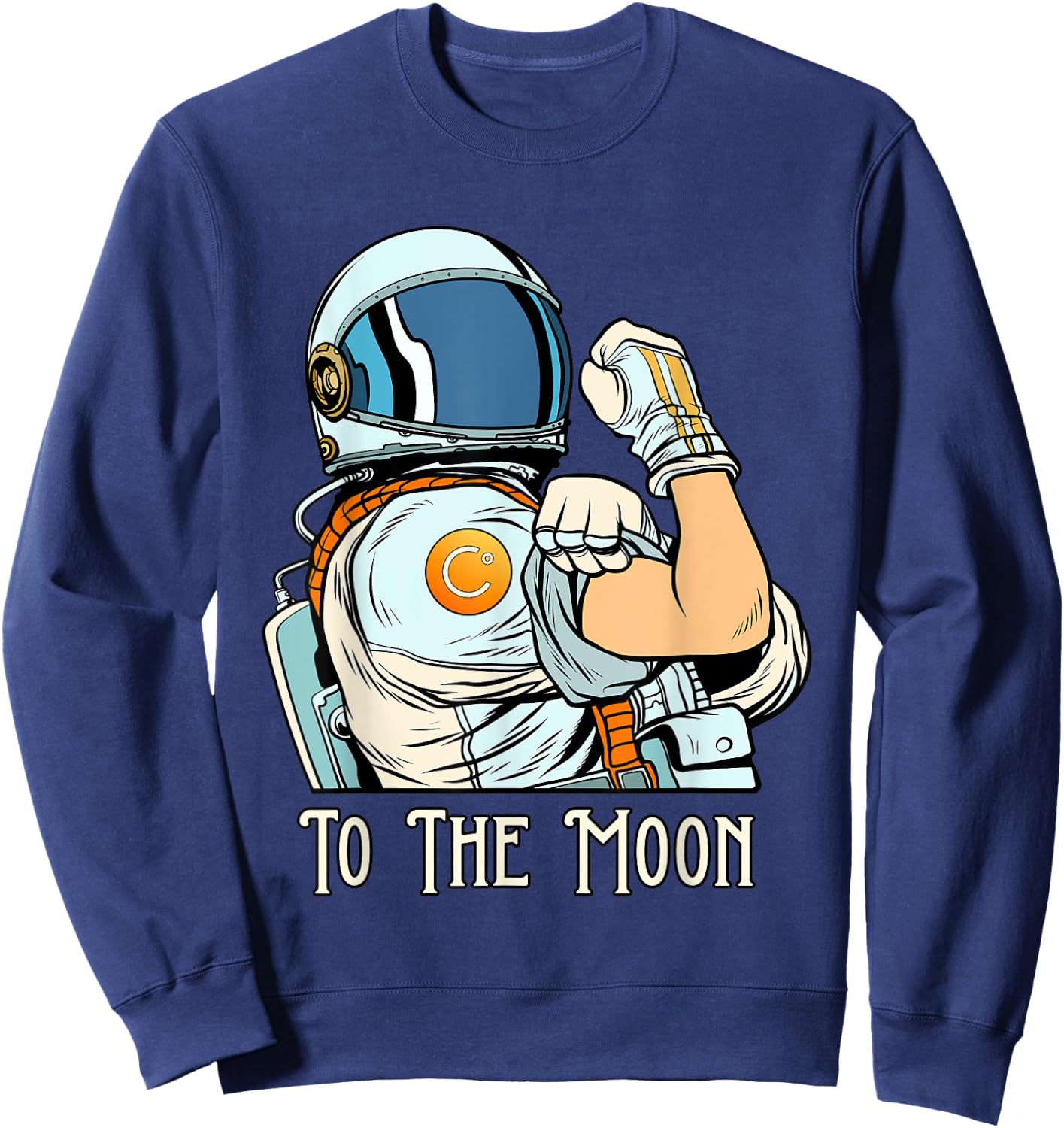Crypto Currency Talk CEL - Fun Celsius We Can Do It Merch Sweatshirt - Sweatshirt | Navy