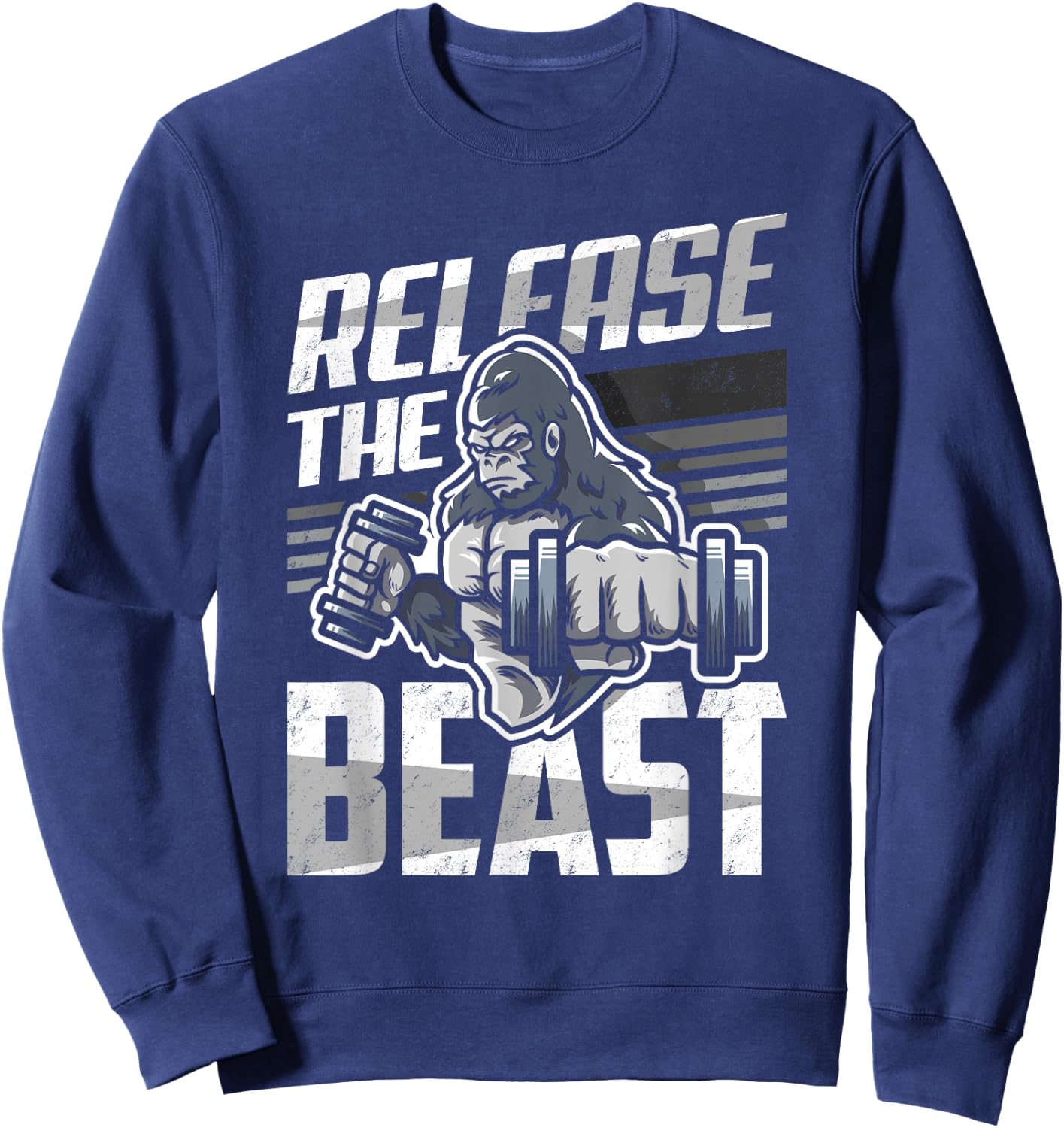 Release The Beast - Bodybuilder Sport Bodybuilding Gift Sweatshirt - Sweatshirt | Navy