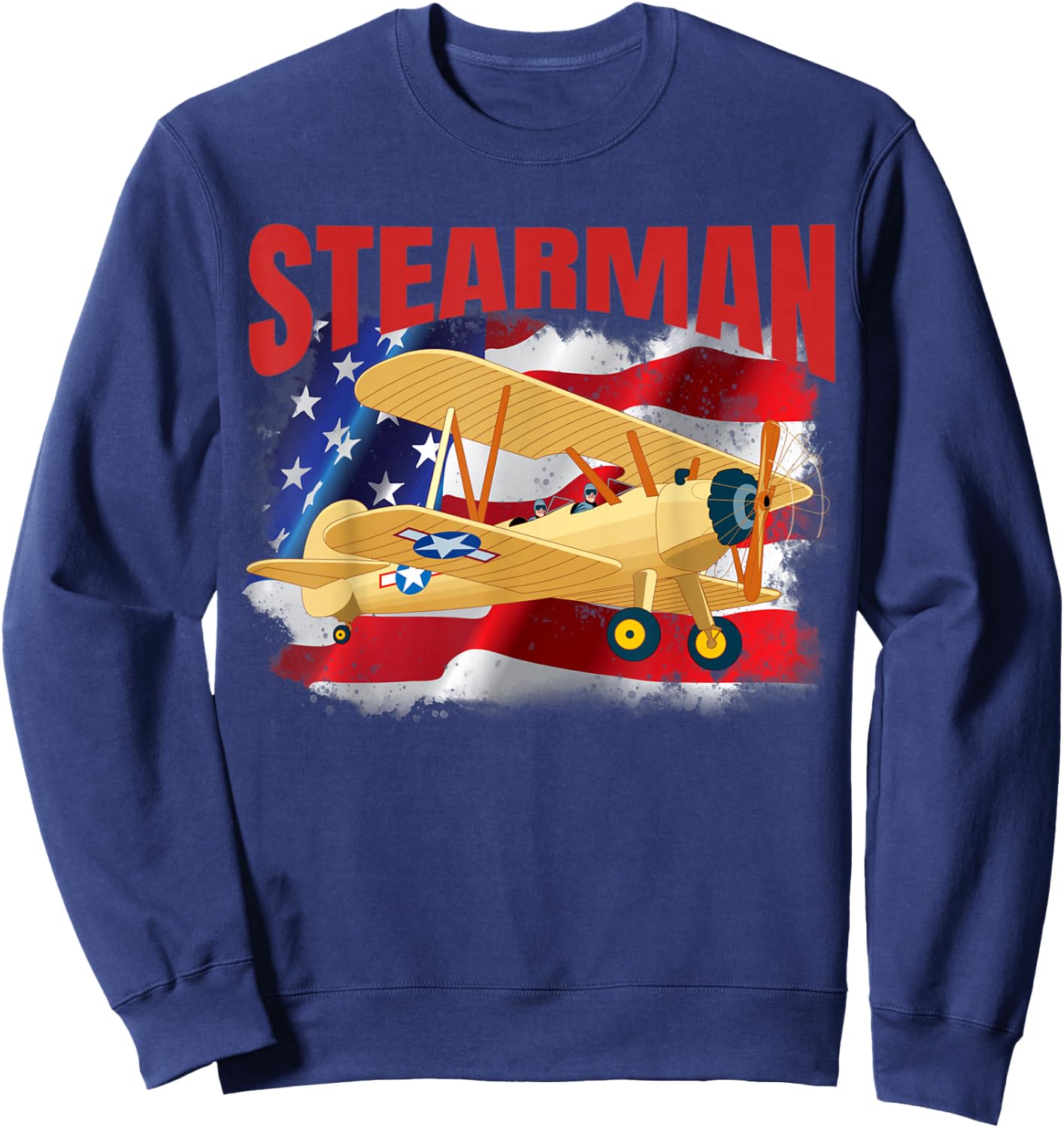 The perfect for anyone into vintage stearman aircraft Sweatshirt - Sweatshirt | Navy