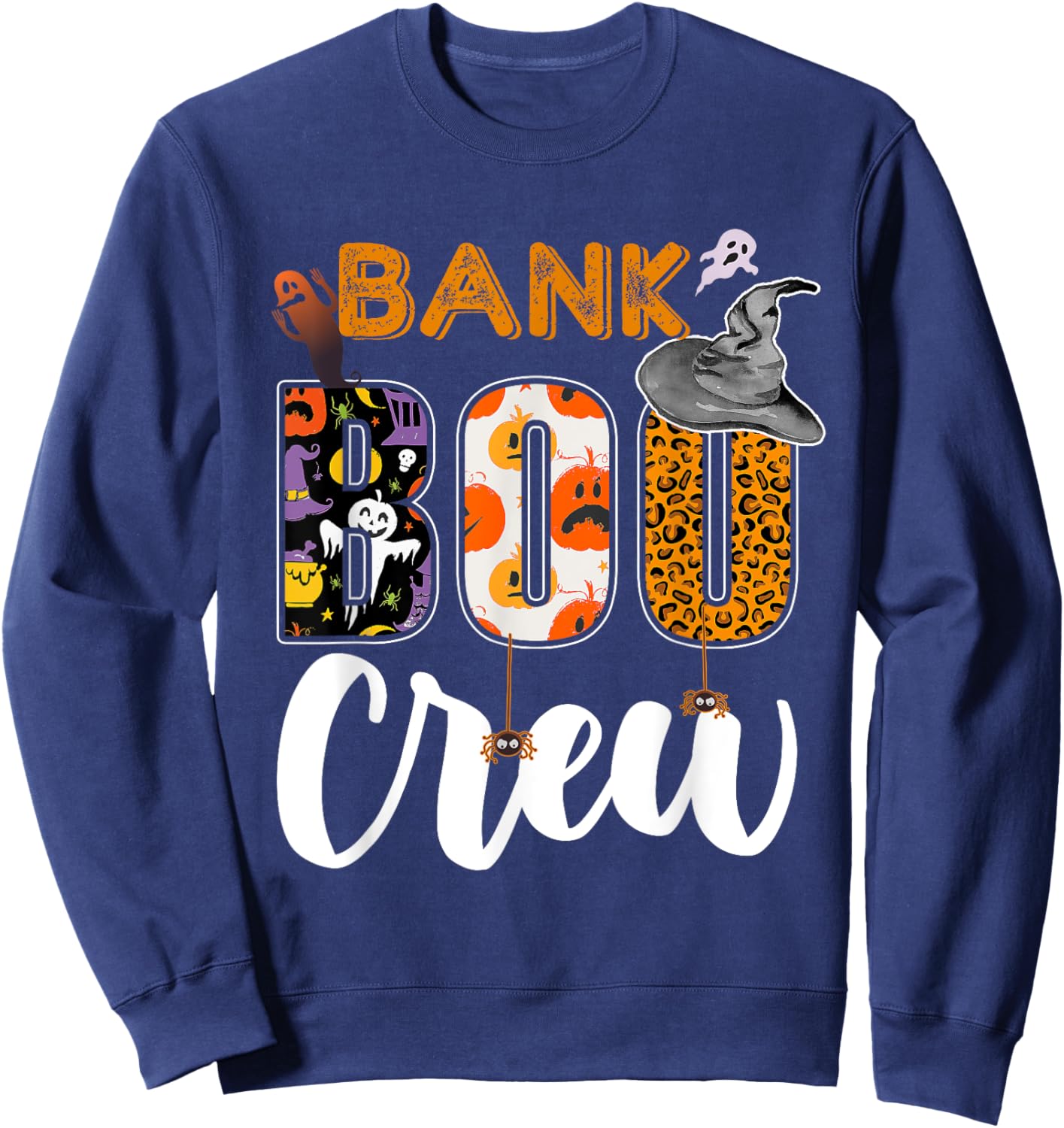 Bank Boo Crew Halloween Matching Banker Sweatshirt - Sweatshirt | Navy