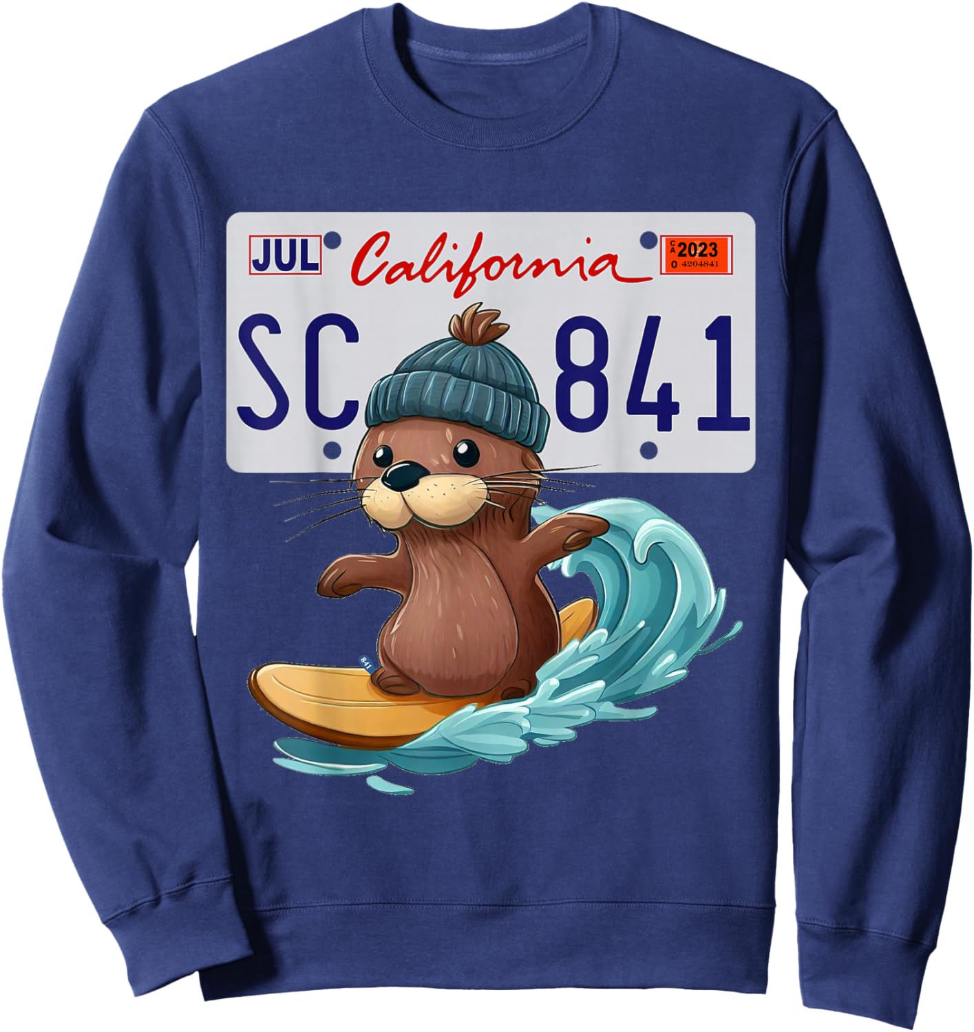 Santa Cruz Sea Otter "841" Sweatshirt - Sweatshirt | Navy