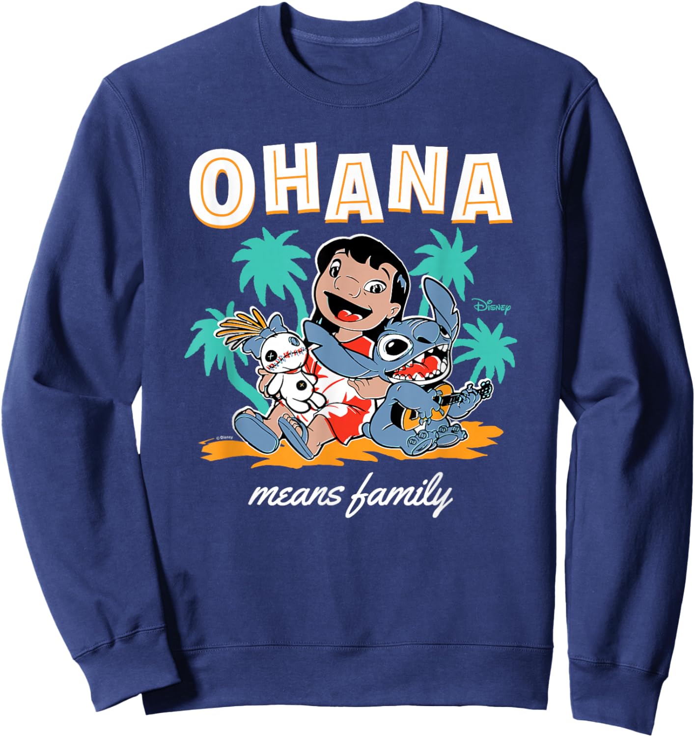 Lilo & Stitch - Ohana Means Family Sweatshirt - Sweatshirt | Navy