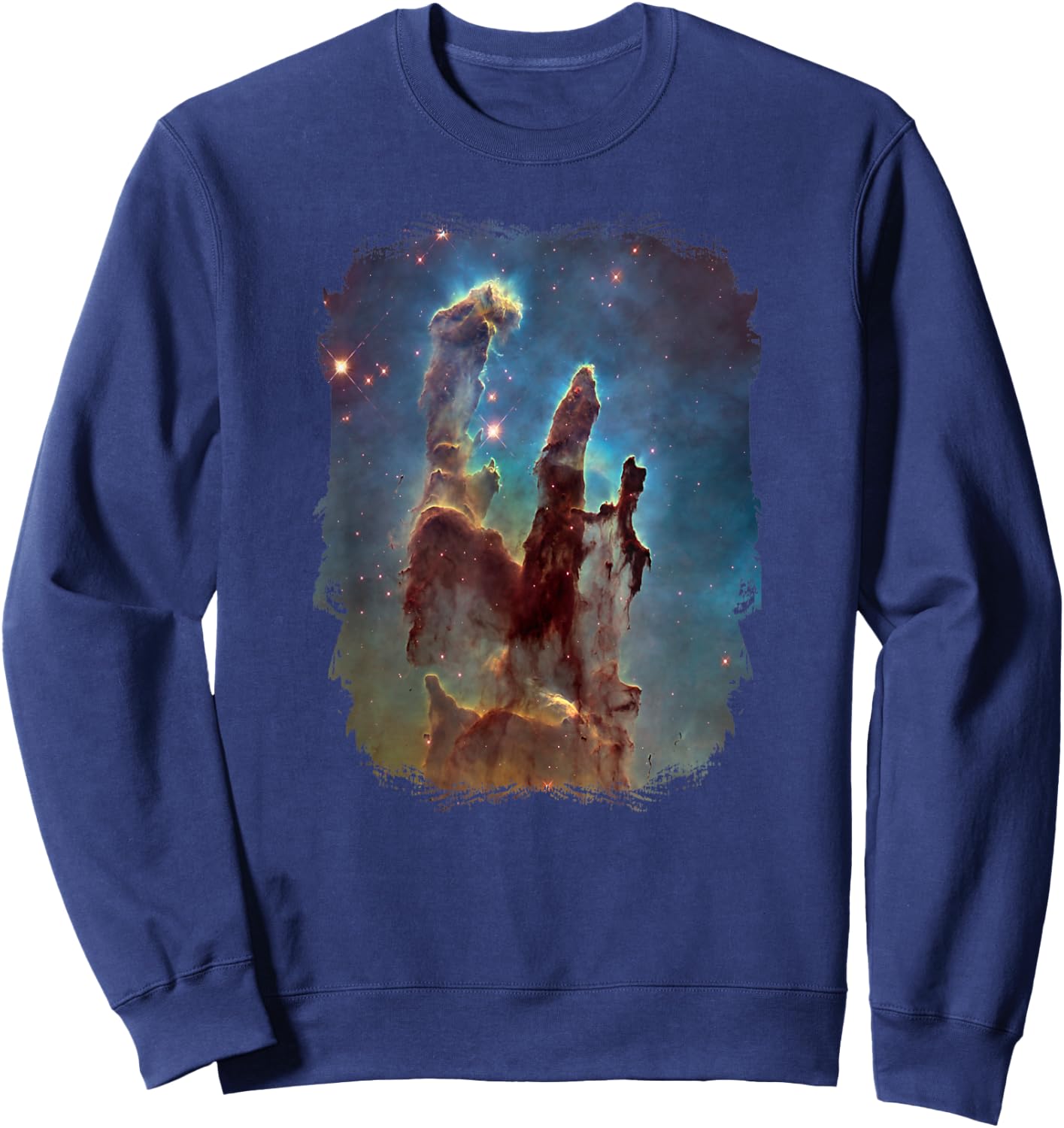 Pillars Of Creation Shirt Eagle Nebula NASA Space Lover Gift Sweatshirt - Sweatshirt | Navy
