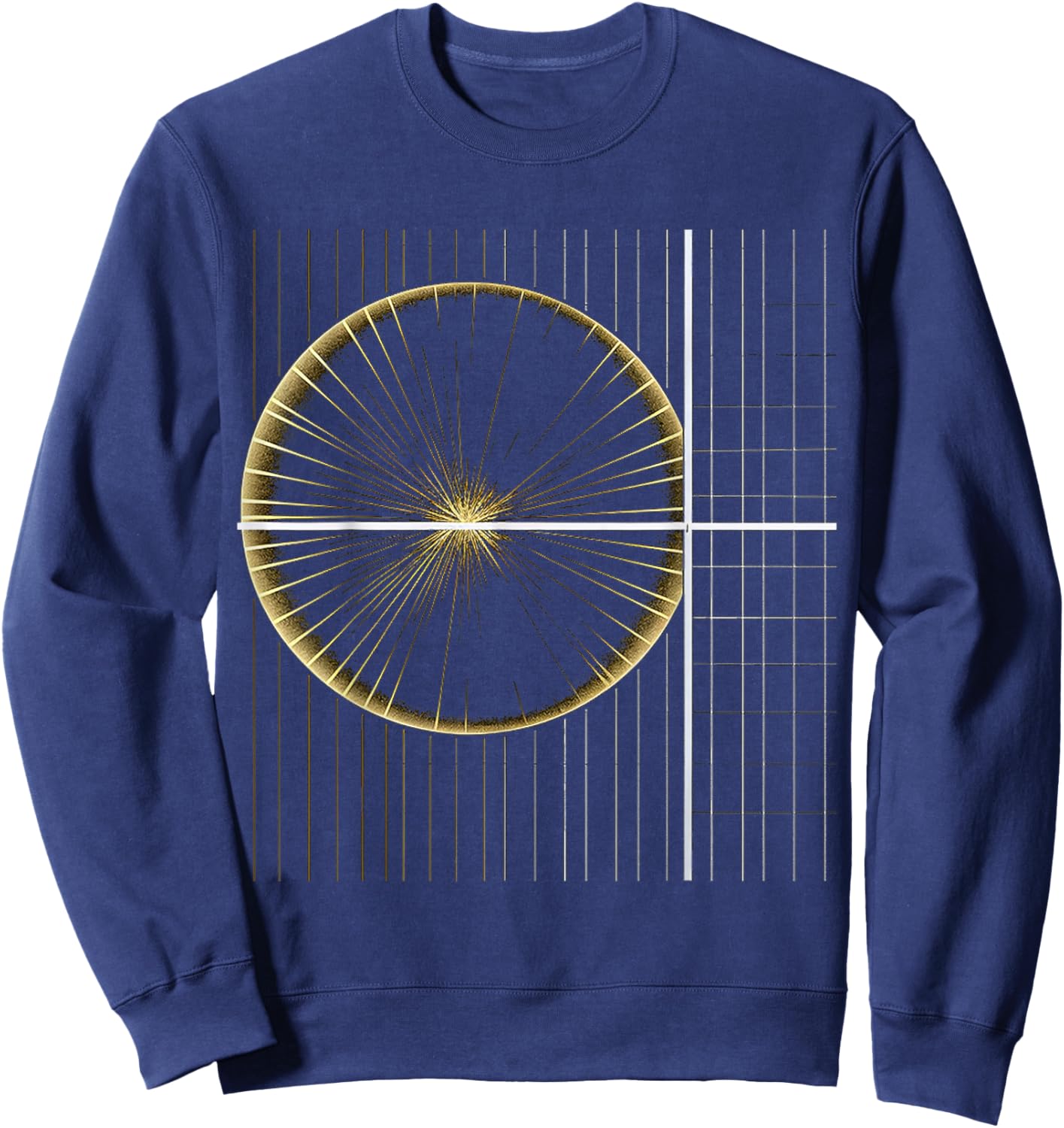 Kunst Illustration Grafik Geometrisches Motiv Sweatshirt - Sweatshirt | Navy