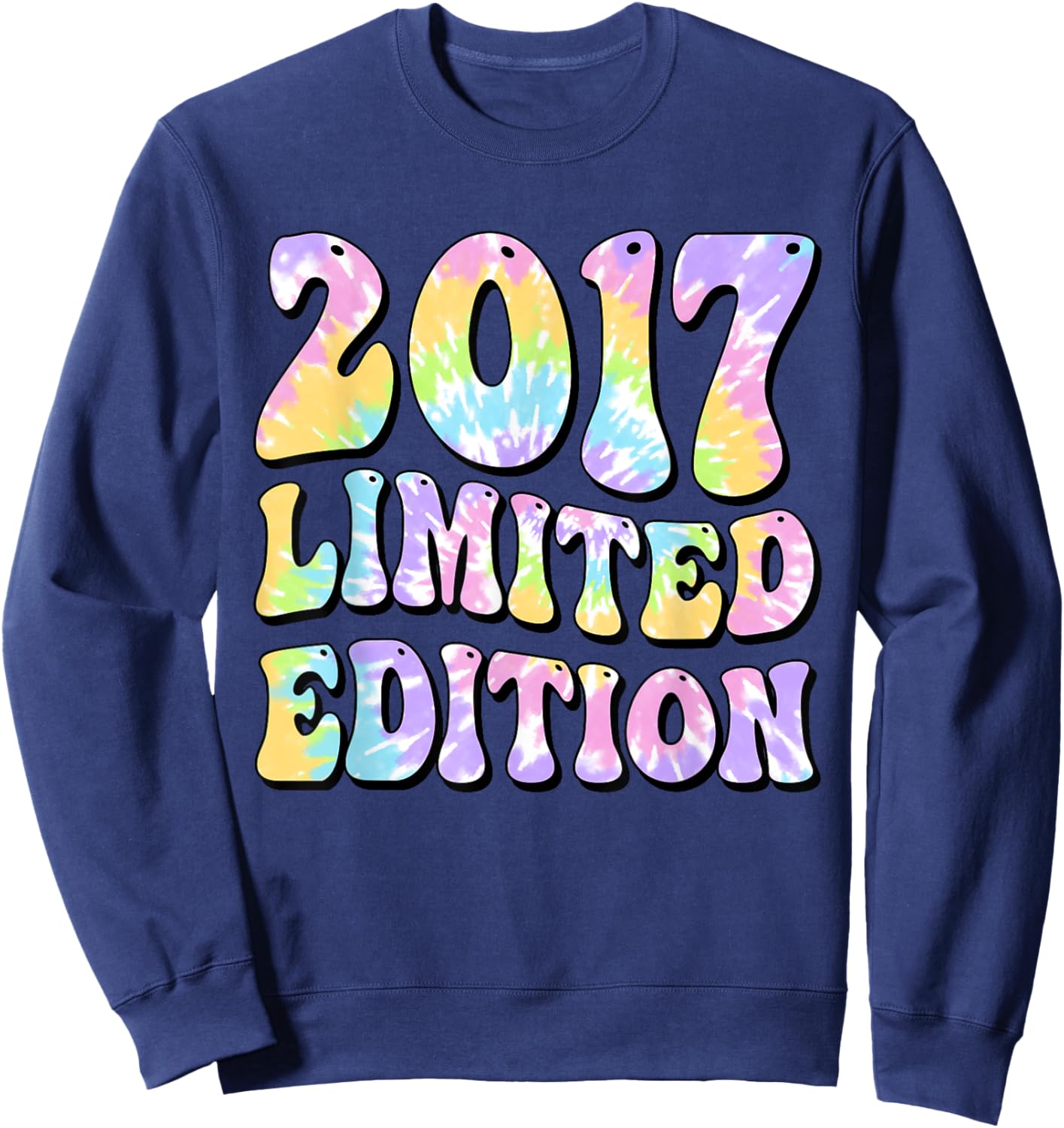 8th Birthday Girl 2017 Limited Edition Awesome Since 2017 Sweatshirt - Sweatshirt | Navy